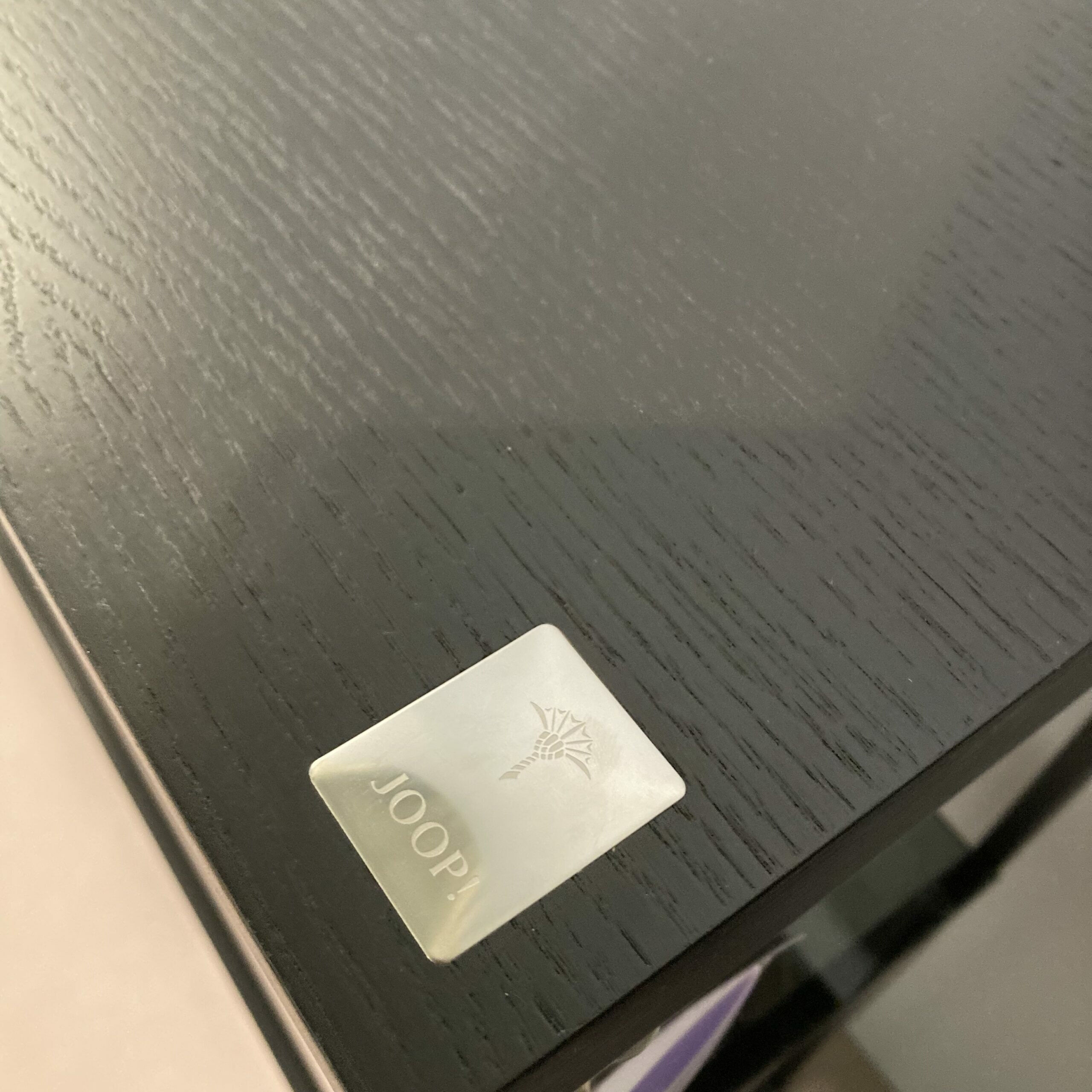 JOOP! - Flurregal Platte Raucheiche Furniert Anthrazit Gebürstet Gestell Quadratrohr Schwarz - 2