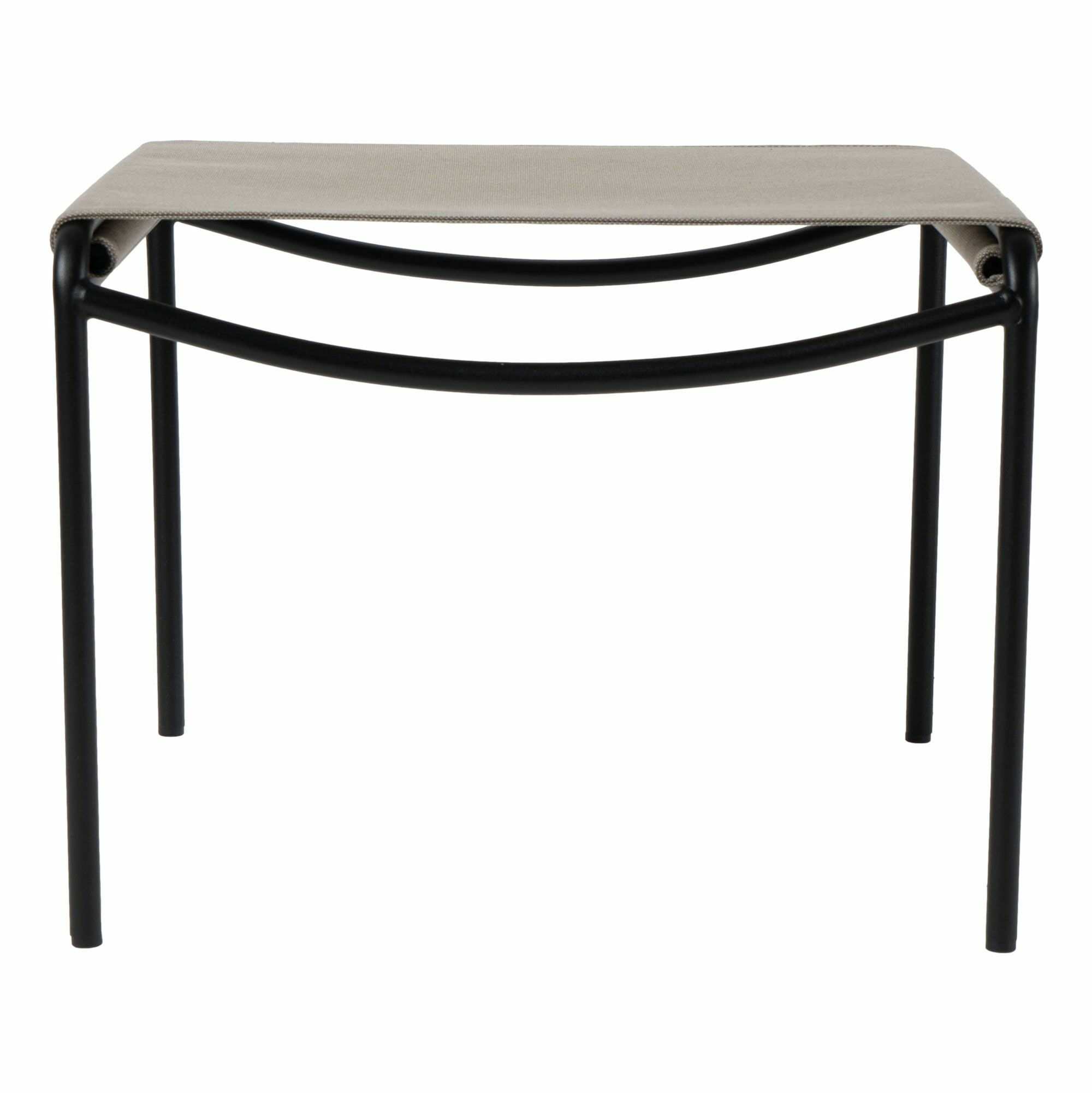 KFF - Sessel Pool Outdoor Stoff Mare Taupe Grau Gestell Edelstahl Pulverbeschichtet Schwarz - 7