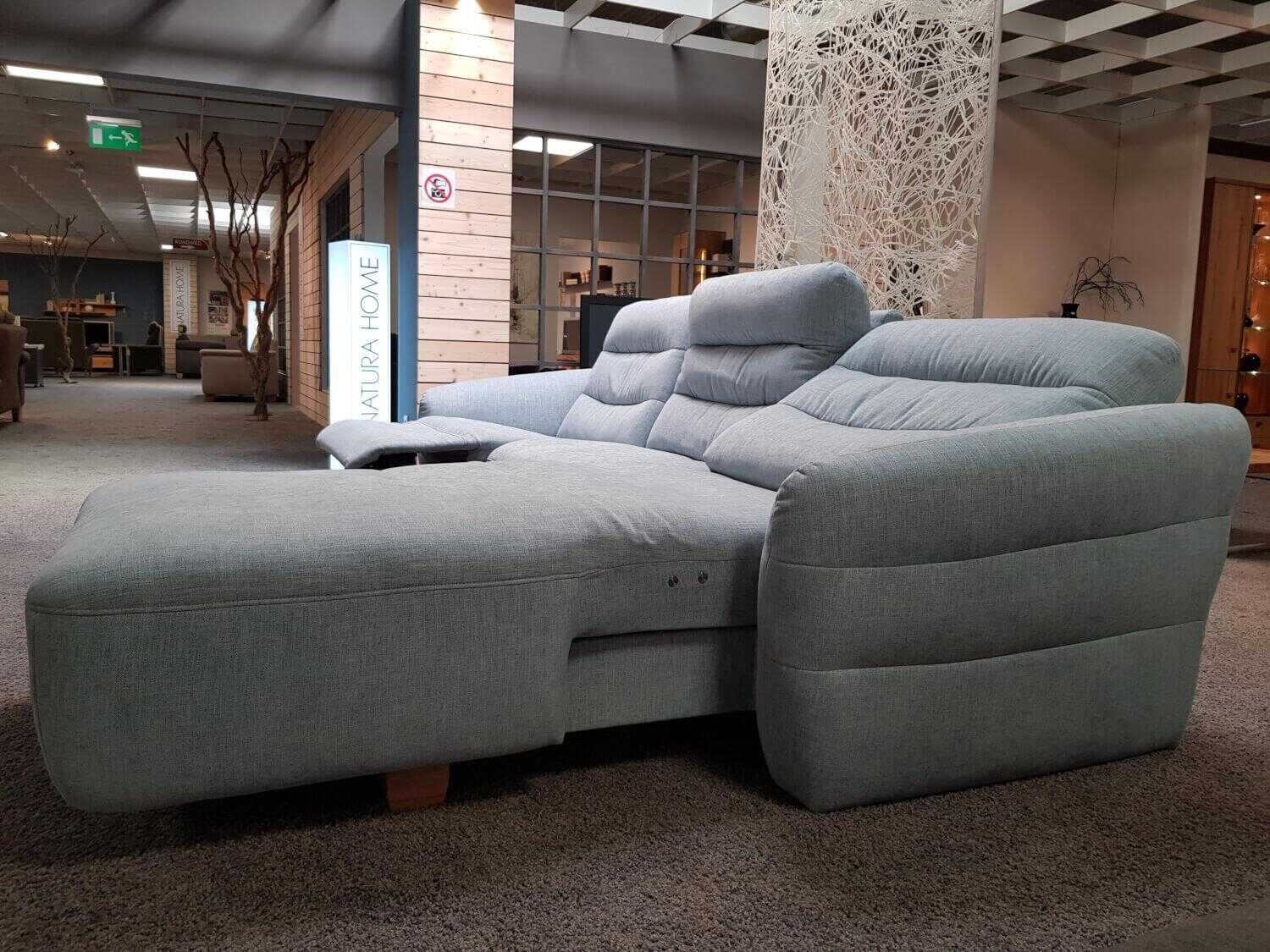 Natura - Ecksofa Manchester Stoff Glory Sky D Blau mit Relaxfunktion - 6