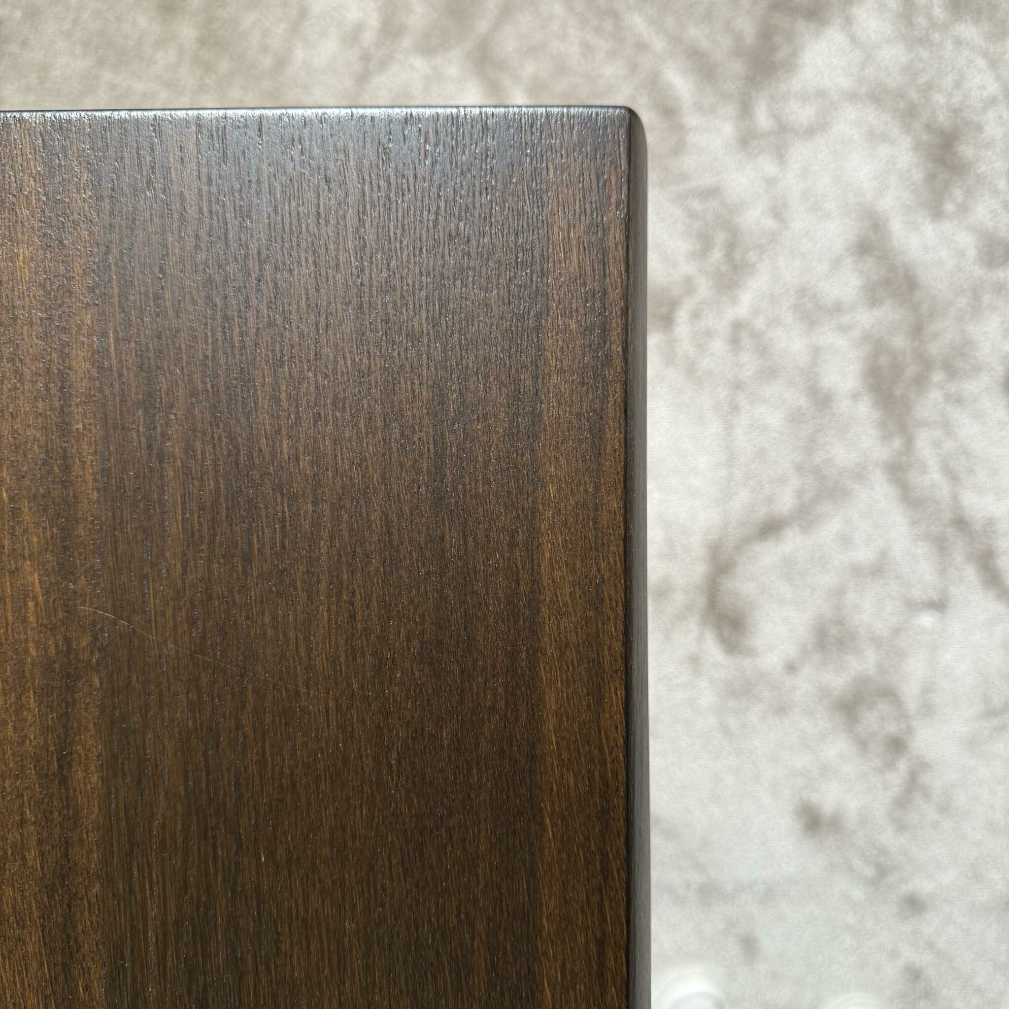 Cattelan Italia - Esstisch Spyder Wood Platte Eiche Verbrannt Gestell Stahl Graphit Matt Grau Lackiert - 4