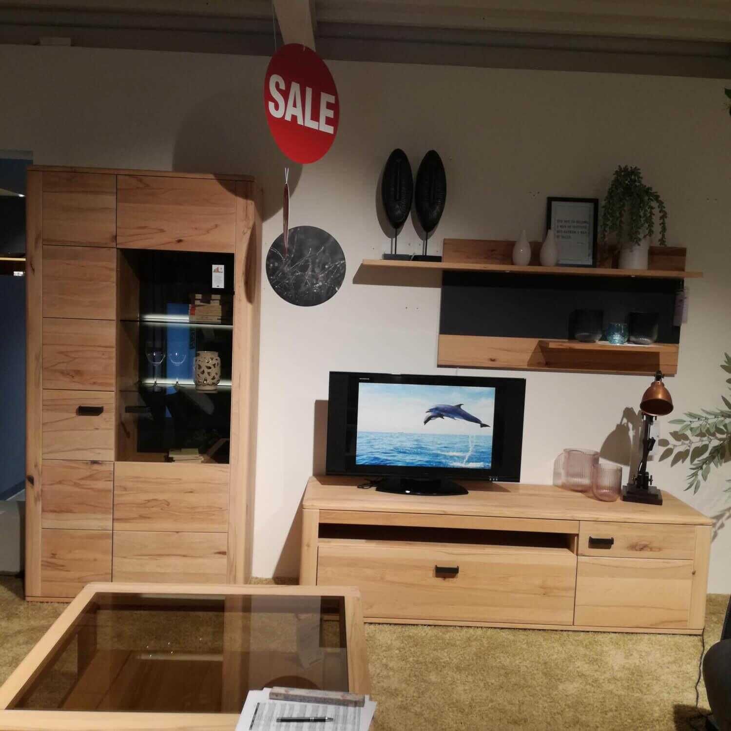 natura-wohnkombination-cartago-highboard-lowboard-h-C3-A4ngepaneel-massivholz-3055cde069b8vuiRIOIyFBTHT Natura - Wohnkombination Cartago Highboard Lowboard Hängepaneel Massivholz - 1