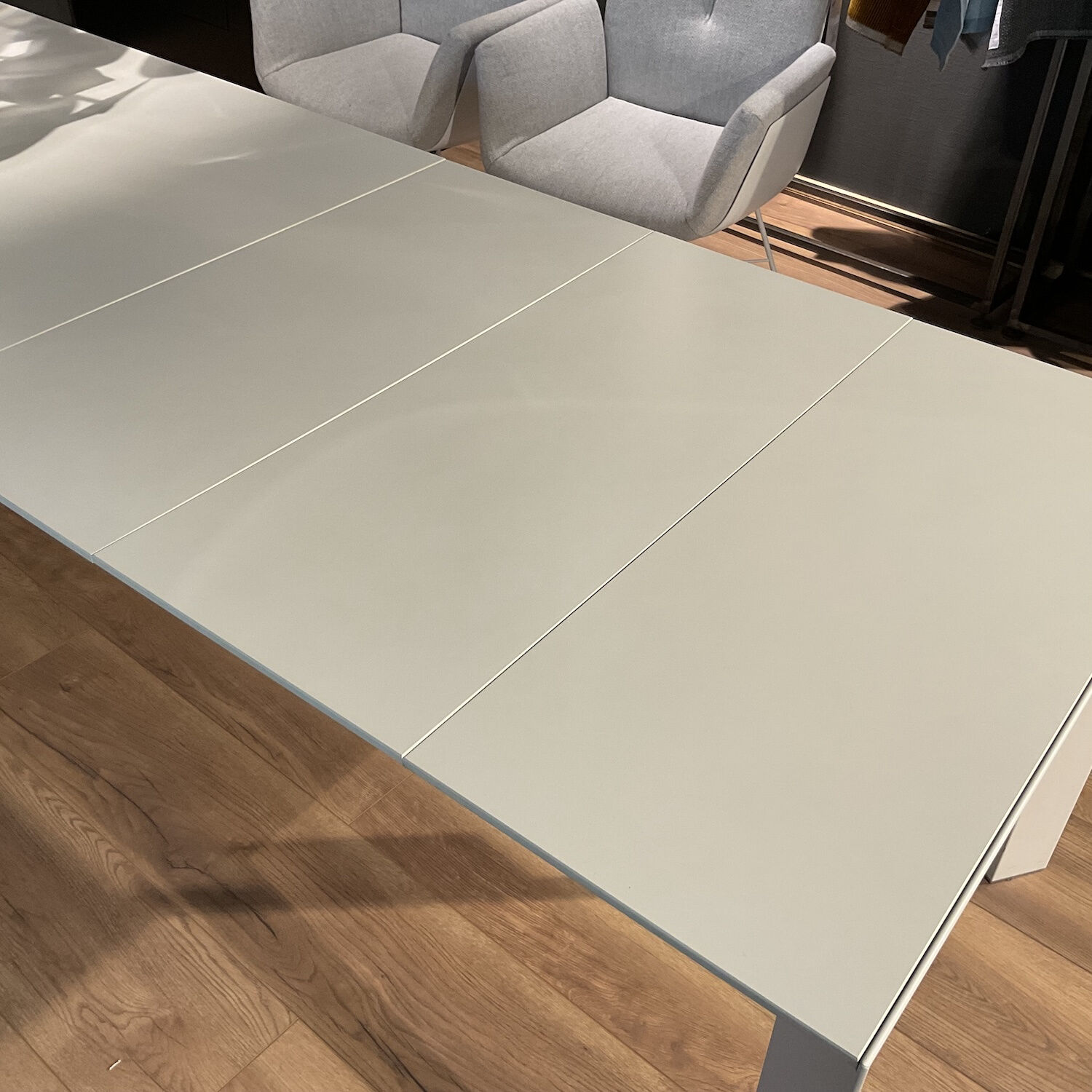 Kristalia - Esstisch Nori Platte Laminat White Weiß Getsell Aluminium Weiß Lackiert Mit Auszug - 8