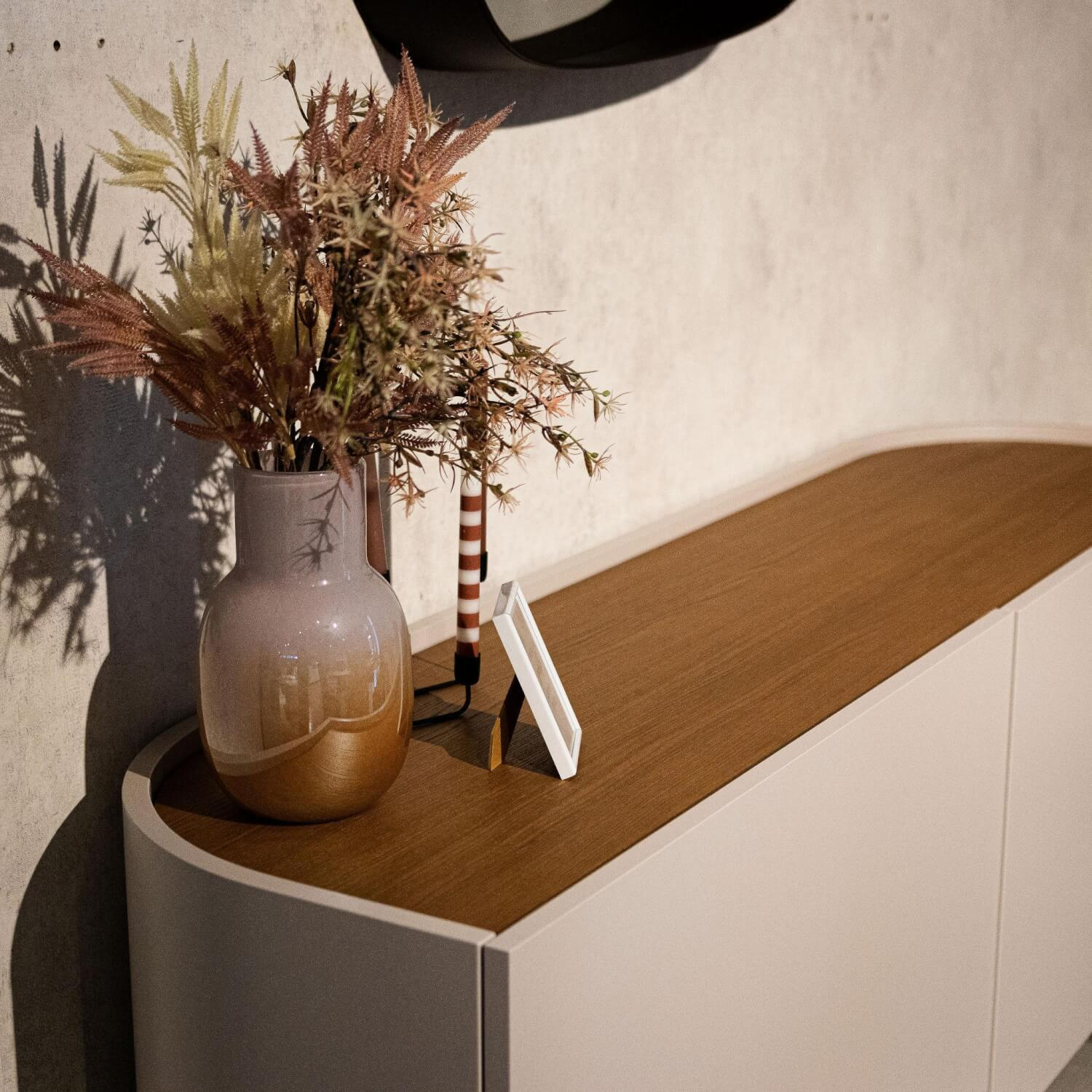 Novamobili - Sideboard Bay 2000 H13232 Lack 351 Matt Magnolia Beige - 2