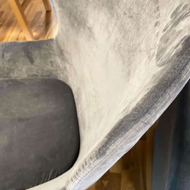 Ditre Italia - Sessel Roun P1N00 Bezug Stoff Grigio Scuro Cat Grau Fuß Stahl Grievole Anthrazit Mit Drehfunktion - 7