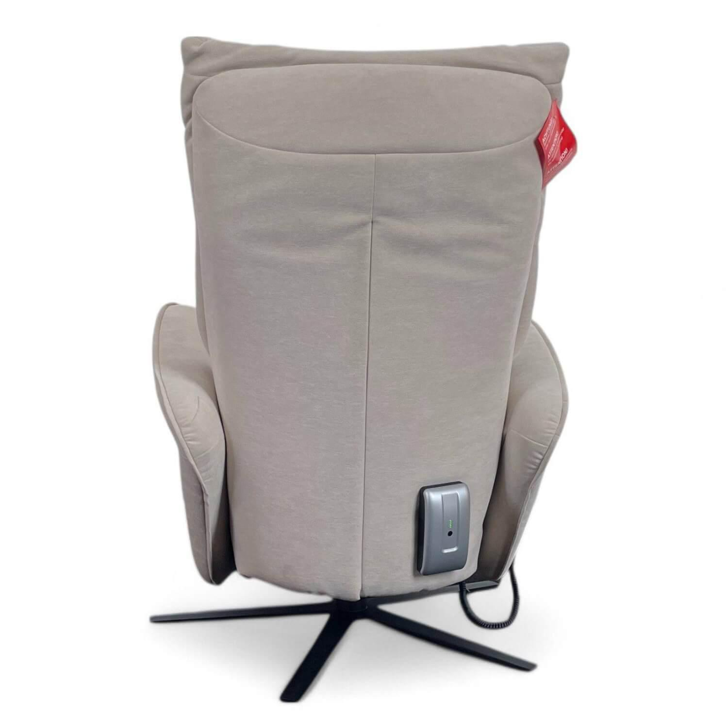 himolla - Sessel 7927 Easy Swing S Stoff Nuvano Natur Grau Sternfuß Metall Anthrazit Pulverbeschichtet 2 Motorig - 2