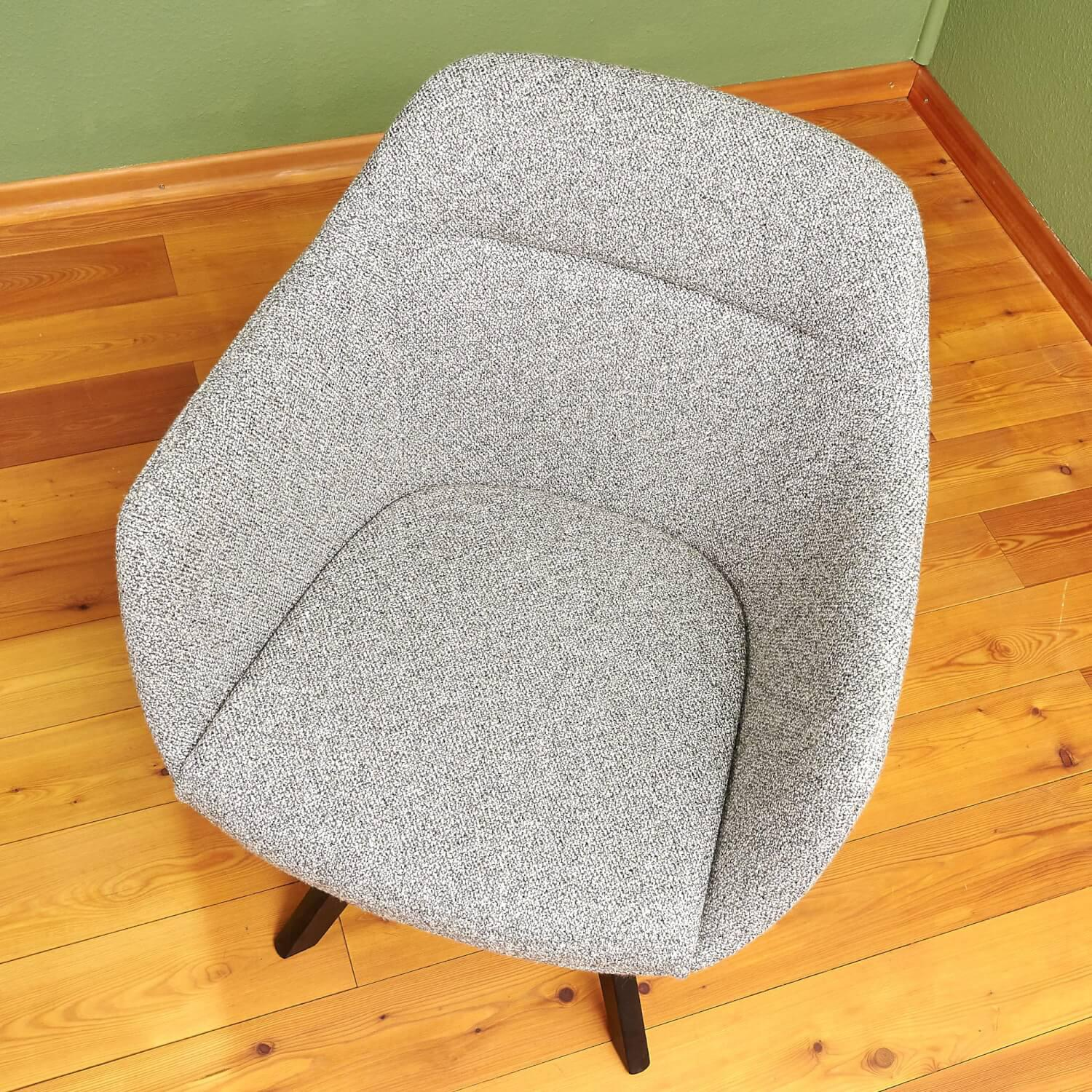 Bielefelder Werkstätten - Stuhl Cara Mit Armlehnen Stoff Mara BW 1763 383 Grau Gestell Eiche Schwarz Gebeizt - 7