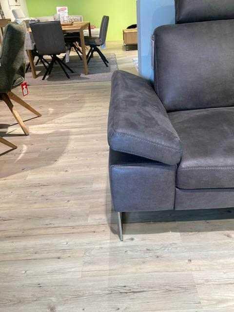 Activineo - Ecksofa Barolo Stoff Relax 66 Graphite Grau mit 2 Kopfstützen - 3