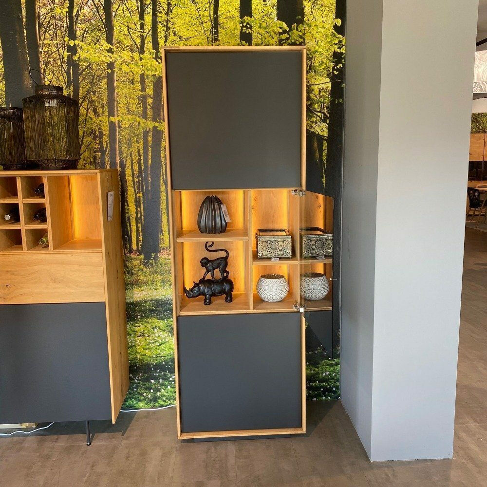 Venjakob - Vitrine Vadin Vitrine Rechts Wildeiche Hell Soft Gebürstet Geölt - 2