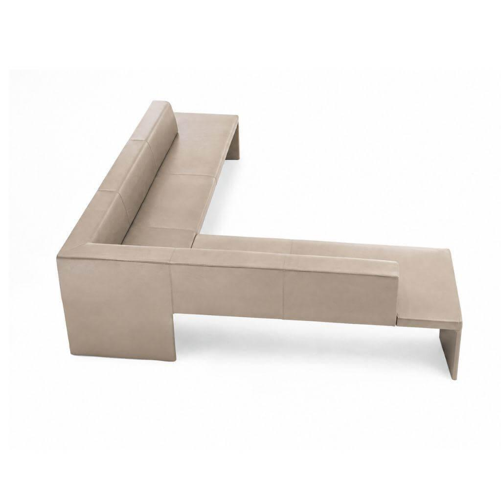 Walter Knoll - Eckbank Together Leder Elen Taupe 1406 Braun Grau - 1
