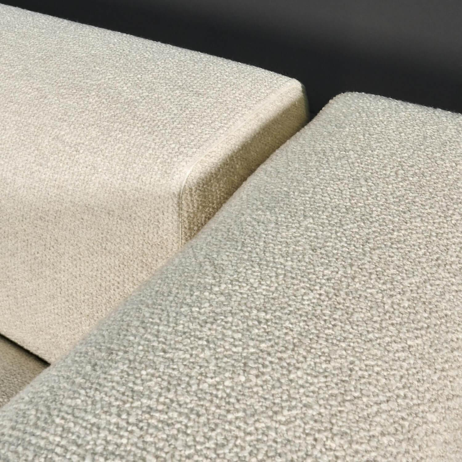 COR - Sofa Moss Bezug Stoff 8207 Muschel Füße Verchromt Mit Kunststoffgleitern - 6