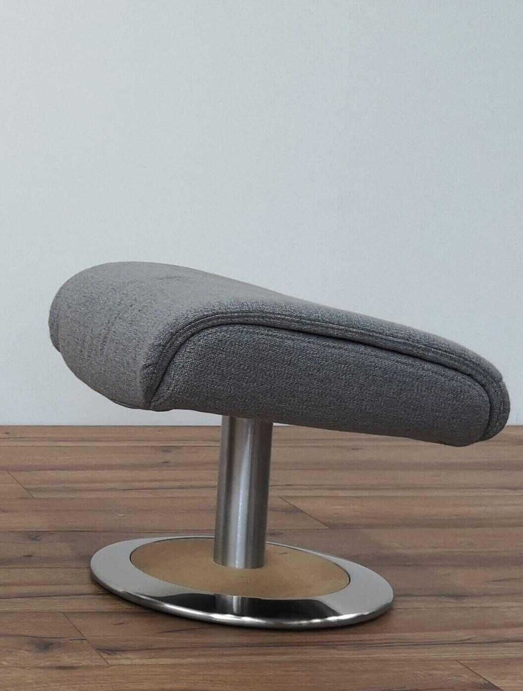 himolla - Zerostress Sessel 7629 36D Stoff 24 Q2 Fashion Gletscher Grau mit Hocker - 10