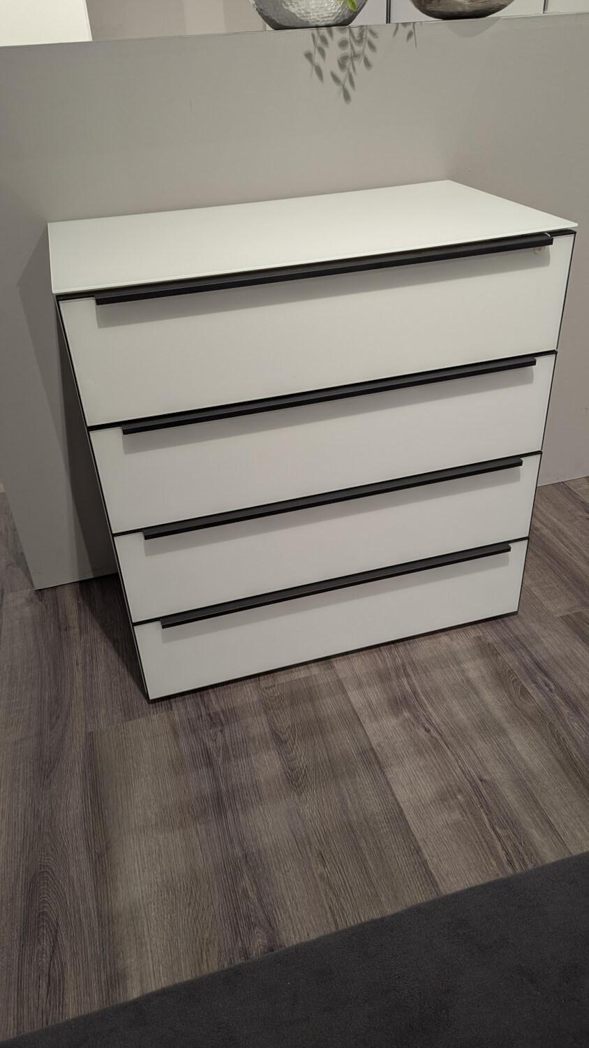 Nolte - Kommode Alegro2 Style Polarweiß Platte G28 Weißglas - 5