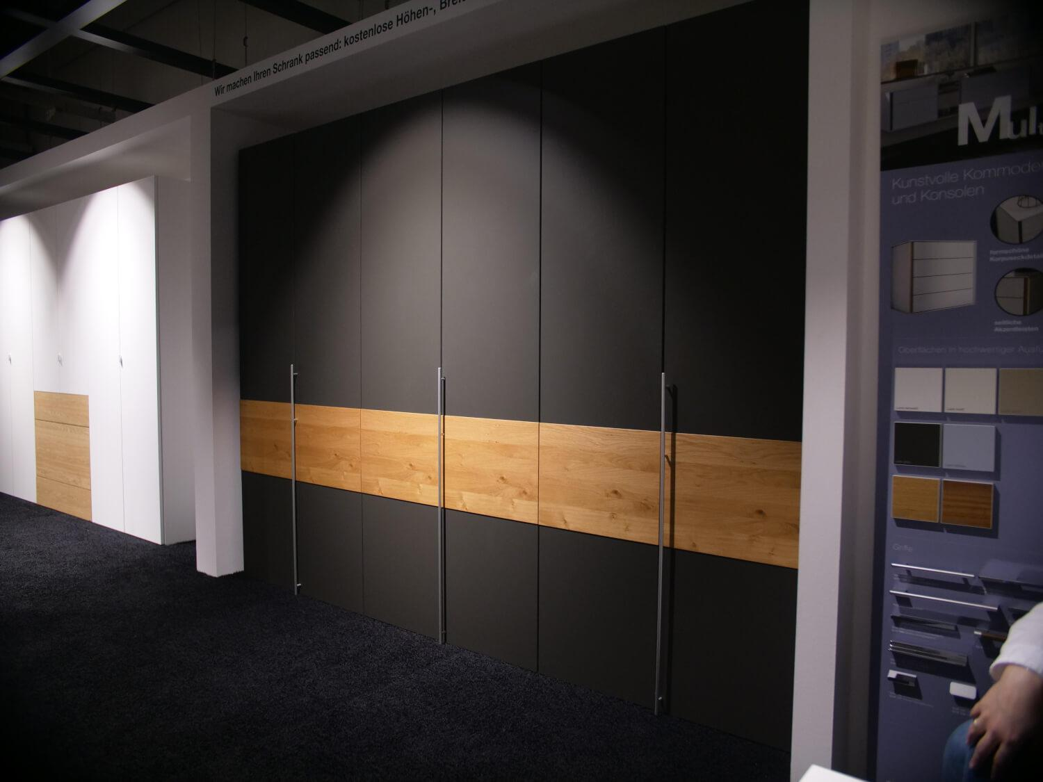 Hülsta - Kleiderschrank Mit Drehtüren Multi Forma II Lack Grau Eiche - 2