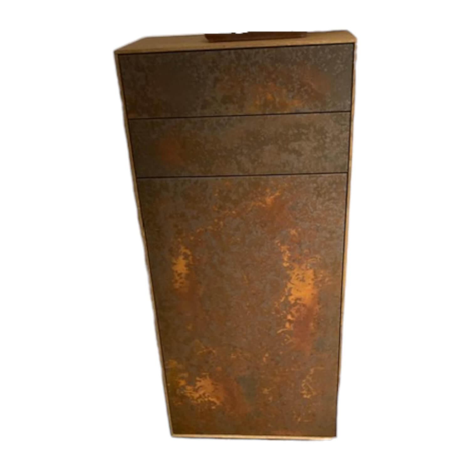 Anrei - Highboard Puro Anschlag Links Asteiche Massiv Barique Geölt & Rost - 1