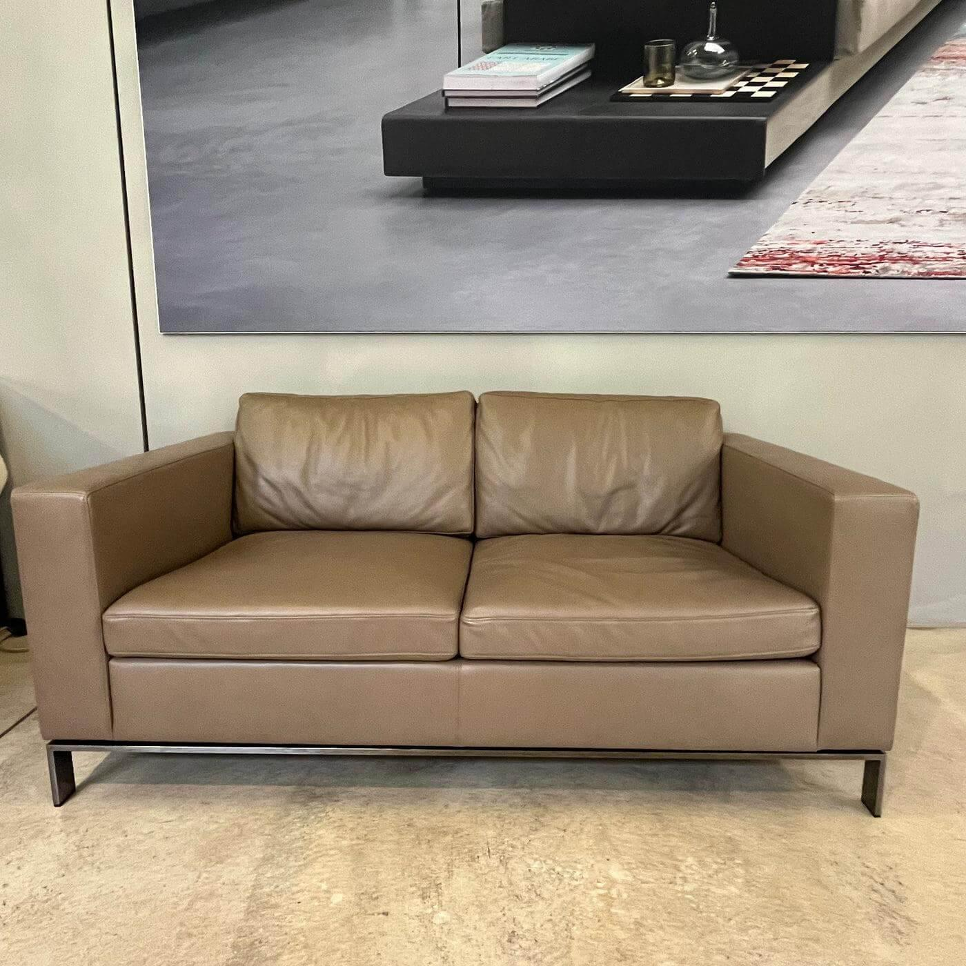 Walter Knoll - Sofa Foster 503 20 Leder Elen Fango Braun Gestell Schwarz Verchromt Inklusive Kunststoffgleiter - 7