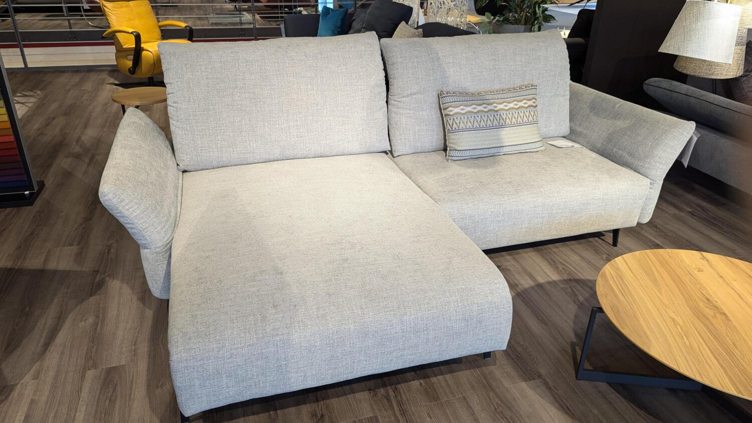 W. Schillig - Ecksofa 28660 Selinaa Stoff S43/21 Silbergrau mit 1 Kissen - 7