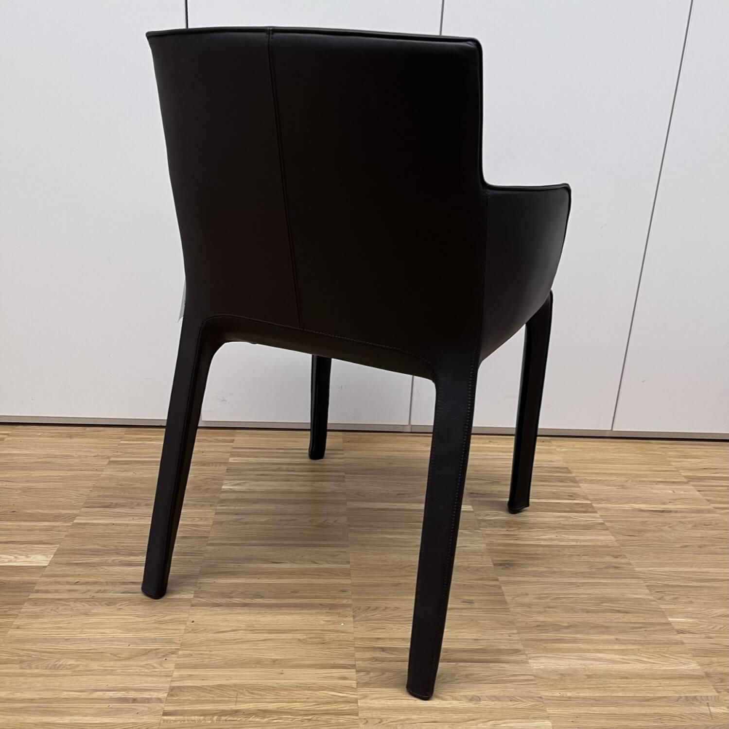 Walter Knoll - Armlehnstuhl Gio Leder Bronco Chocolate - 2