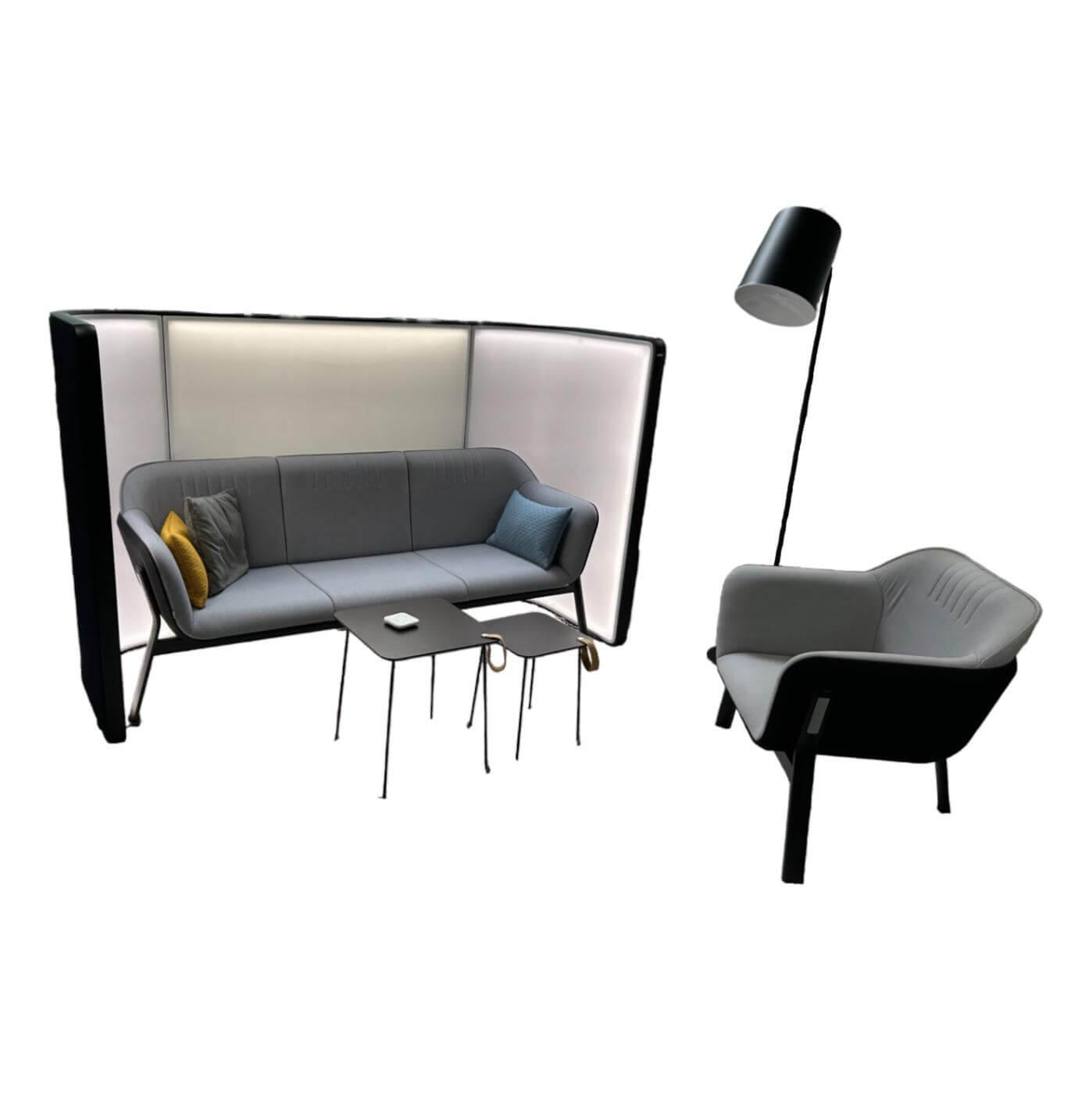 Loungekombination Hub Mit Sofa Sessel Und Beistelltischen