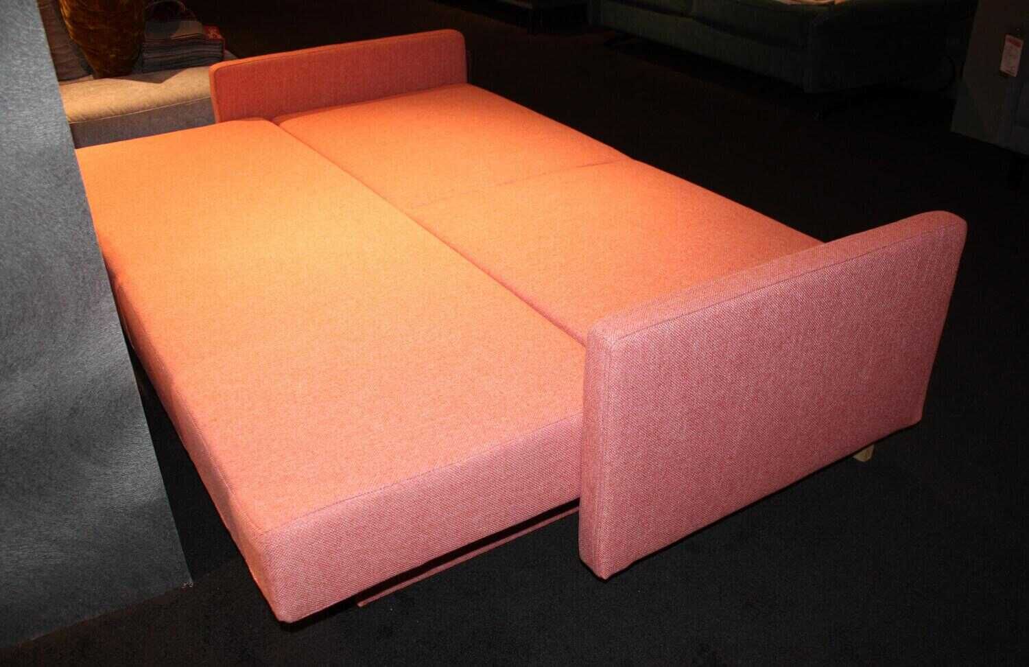 Restyl - Funktionssoda Toby  Stoff 55-6452 Rosa Rot Füße Eiche Hell Geölt - 3