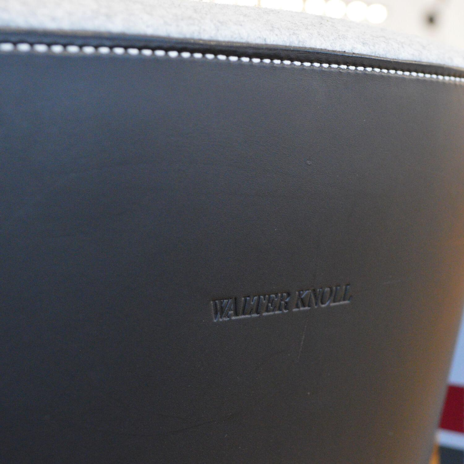 Walter Knoll - Drehsessel Foster 521-10C Stoff Divina Melange 120 Hellgrau Rücken Leder Schwarz - 2