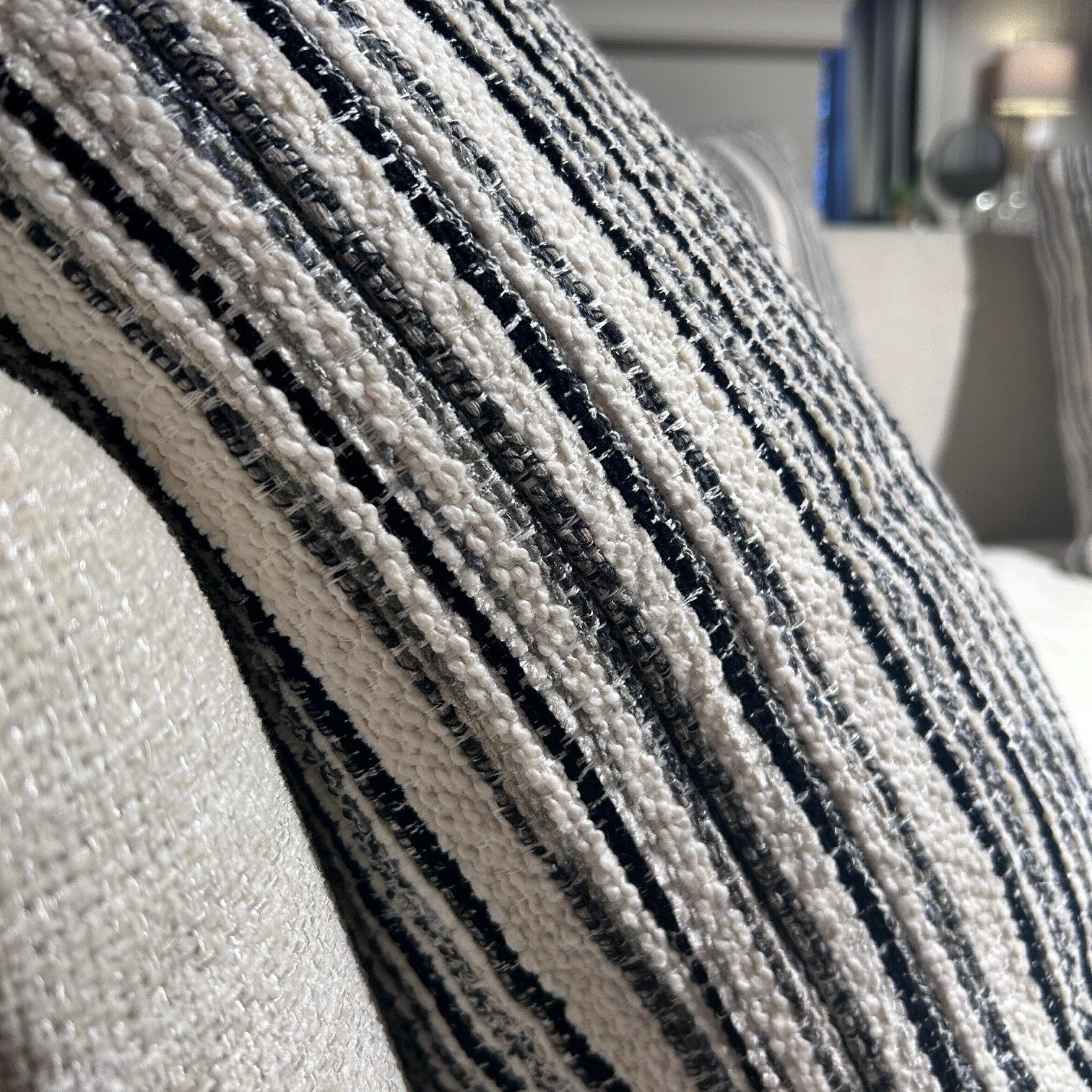 B&B Italia - Sofa Âmoenus Soft Rund Stoff Lou 2613 102 Bastfarben Grau Füße Rollen - 6