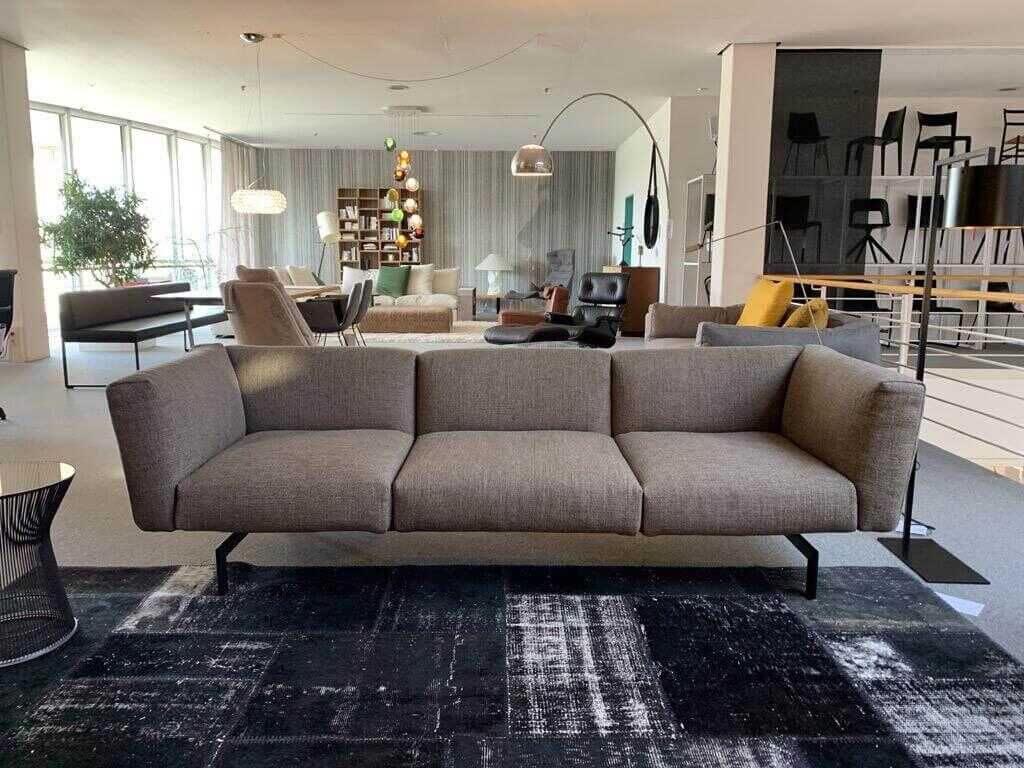 Knoll International - Sofa Avio S Tosca Chestnut 24 Beige Braun mit verstellbarem Endelement - 2