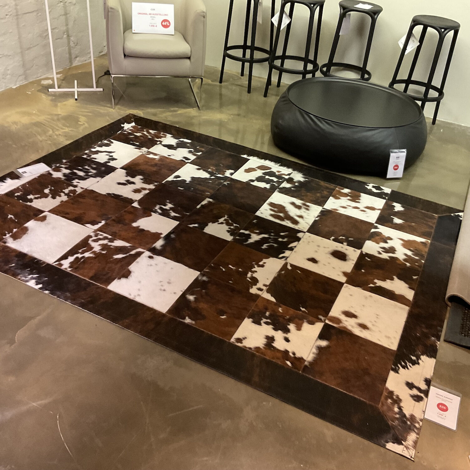 Albrecht - Teppich 180x240 Tricolor Kuhfell - 2