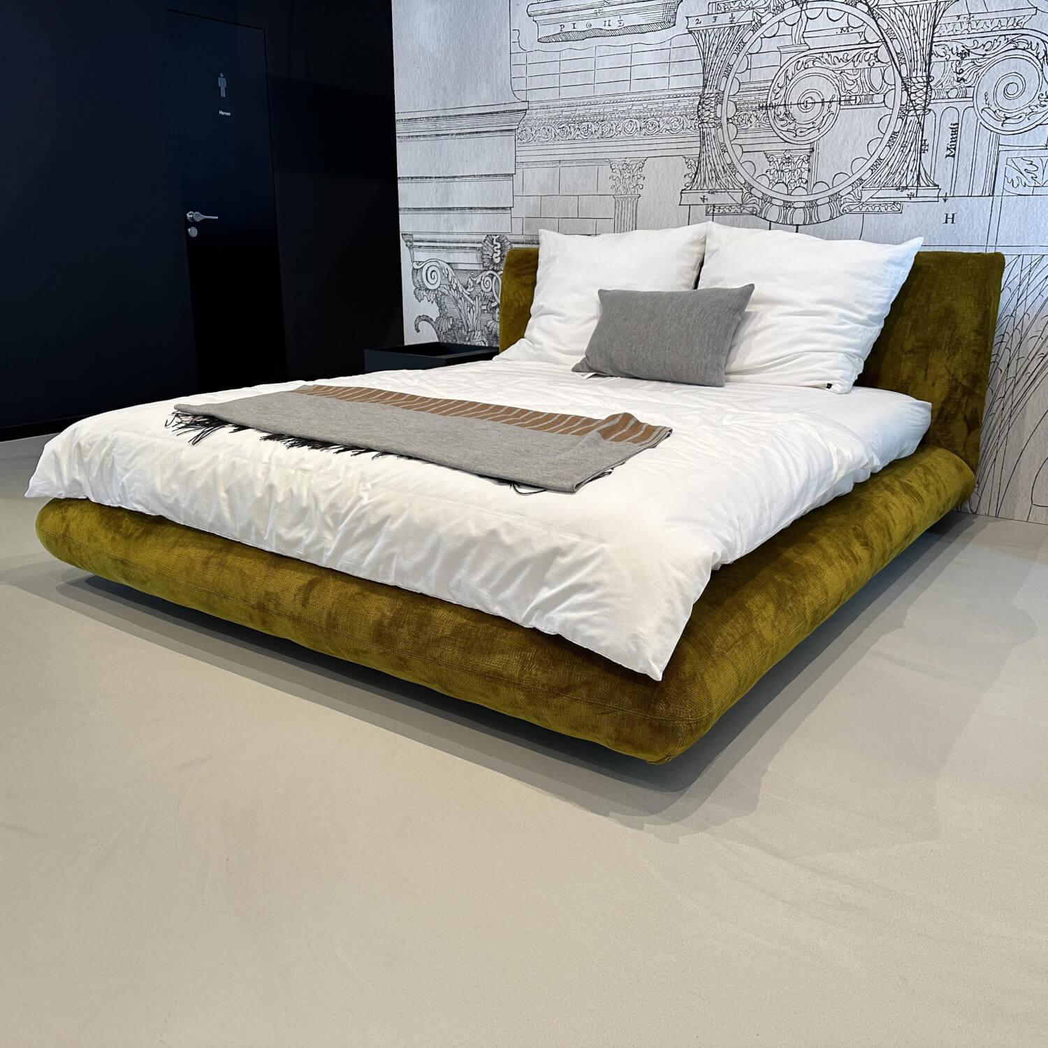 Interlübke - Boxspringbett Jalis Stoff Carlucci CA 1662 Gold Gelb mit Matratze - 9
