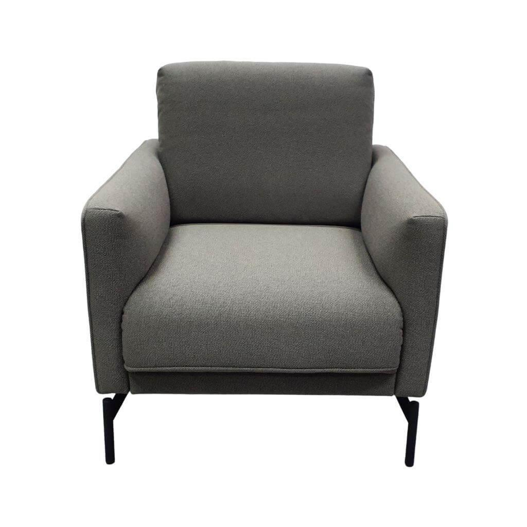 Johann Jakob - Sessel 1360 04 E14 Stoff 24 QFashion Grey Grau Gestell Metall Anthrazit - 1