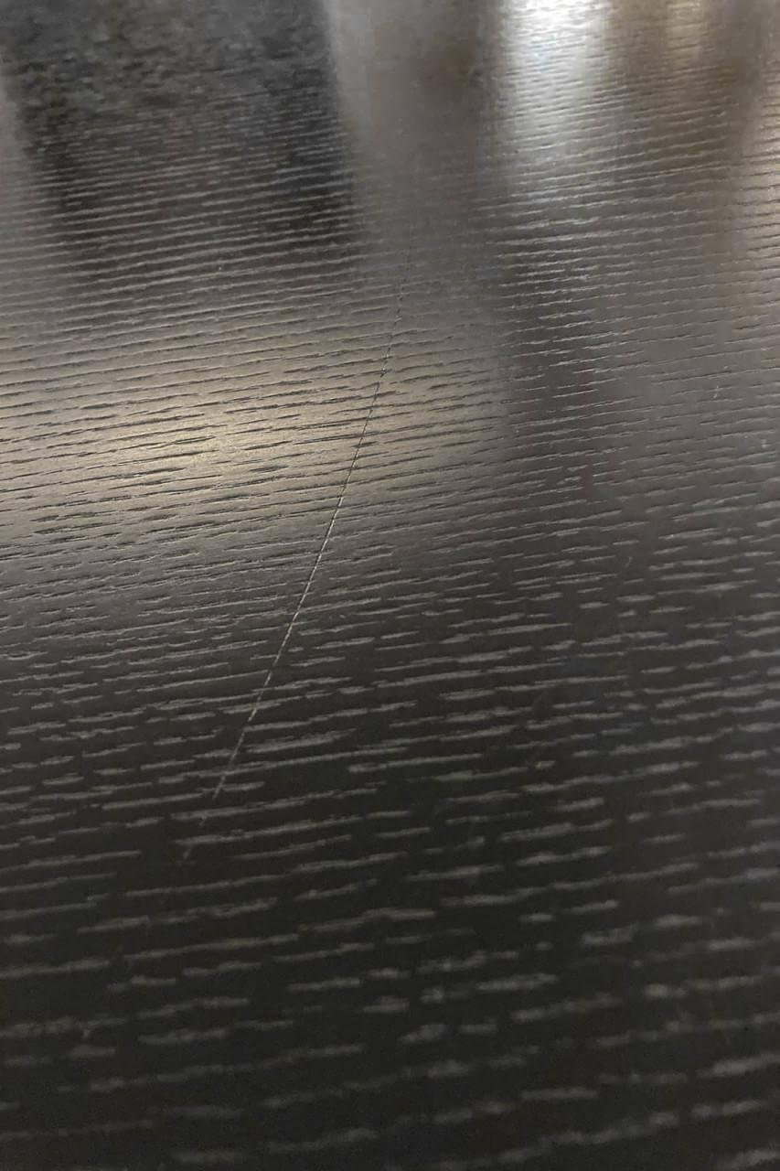 USM Haller - Besprechungstisch Platte Eiche Furniert Schwarz Gestell Chrom - 5