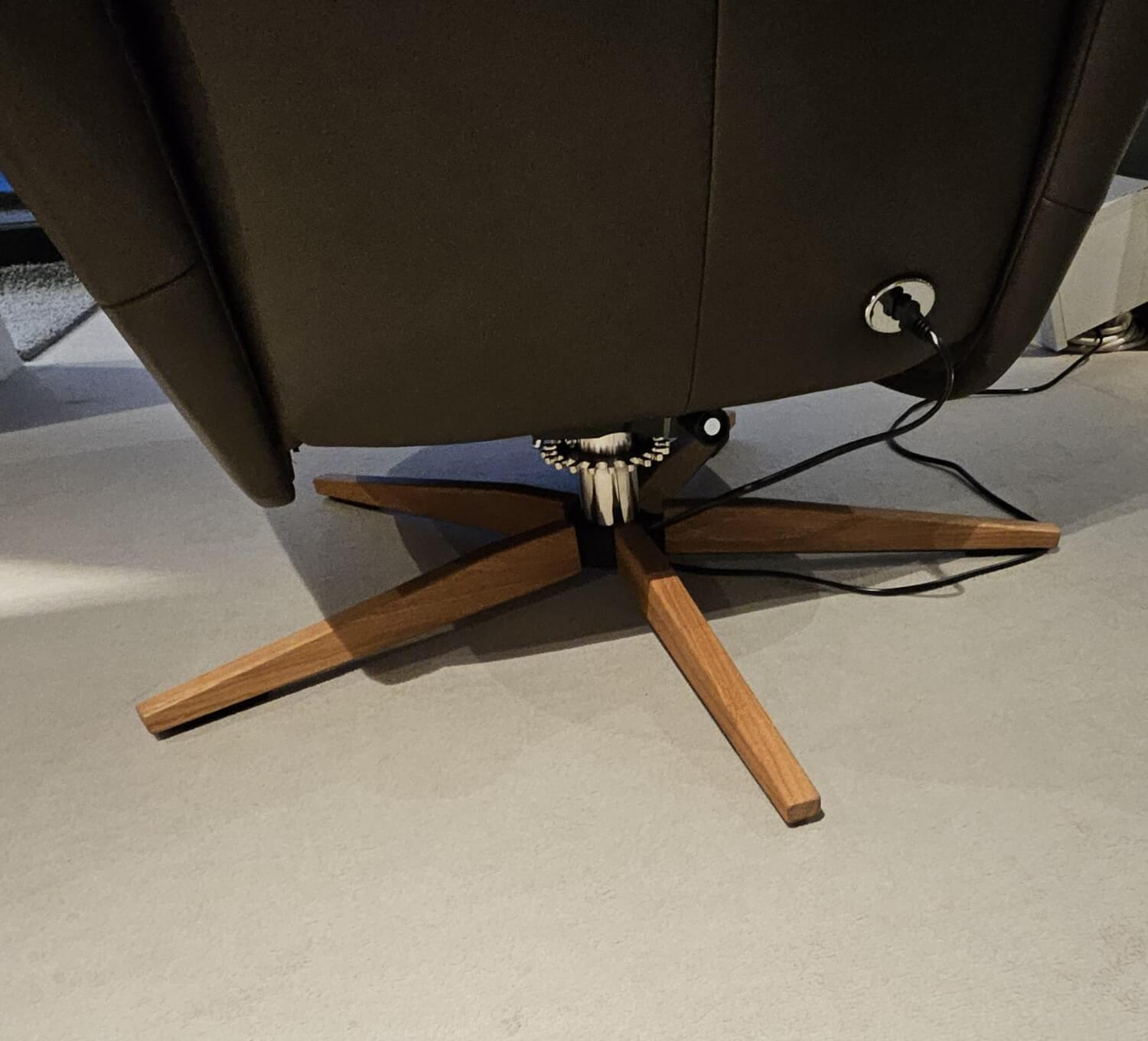Mondo - Sessel Velutti Leder T Dunkel Braun mit elektrischen Verstellfunktionen - 2