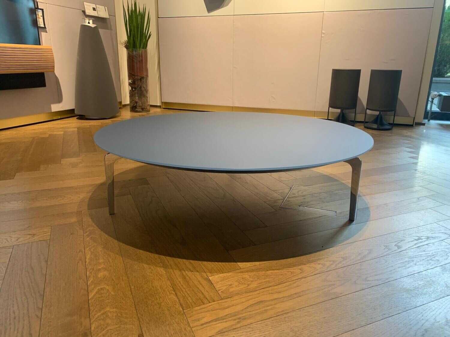 Kettnaker - Solo Beistelltisch Glasplatte Abnehmbar Stahlblau - 3