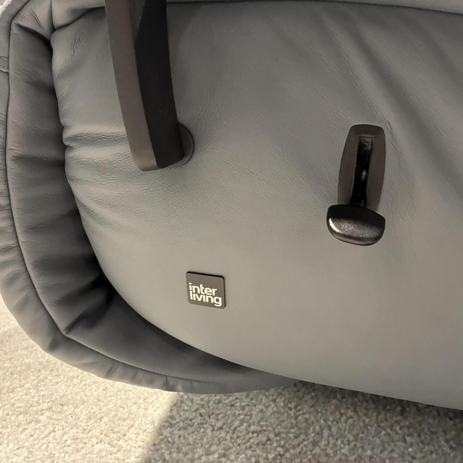 himolla - Relaxsessel 4561 Leder Longlife 24 Aqua Grau Blau Sternfuß Anthrazit Pulverbeschichtet - 3