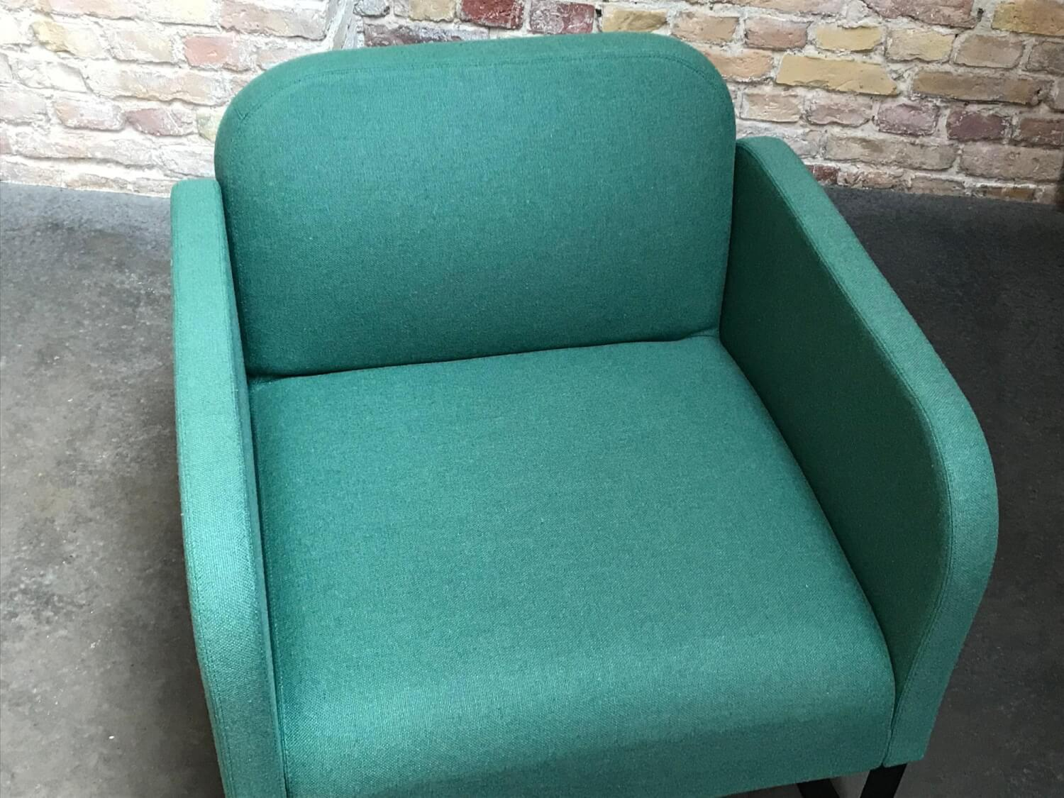 Johanson Design - Sessel Bail Lounge Chair Stoff Camira Mainline Flax Farringdon MLF29 Gestell RAL 9005 - 7