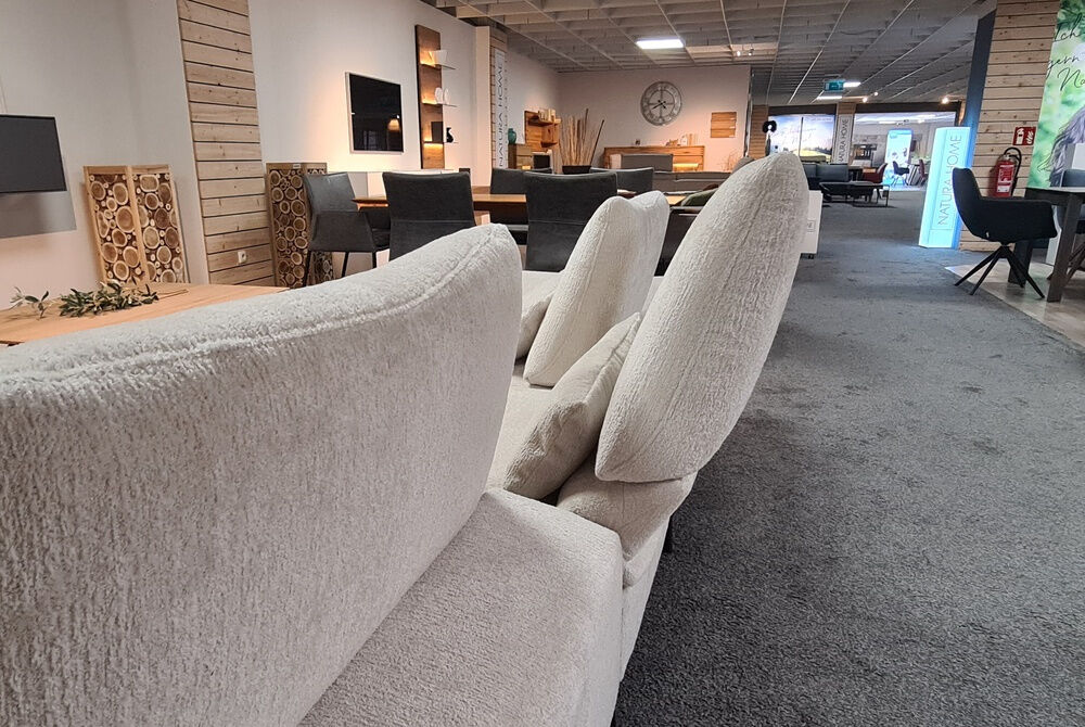 Ponsel - Ecksofa Stoff LS2 Longbardi 0717/07 Grau Metall Schwarz - 5