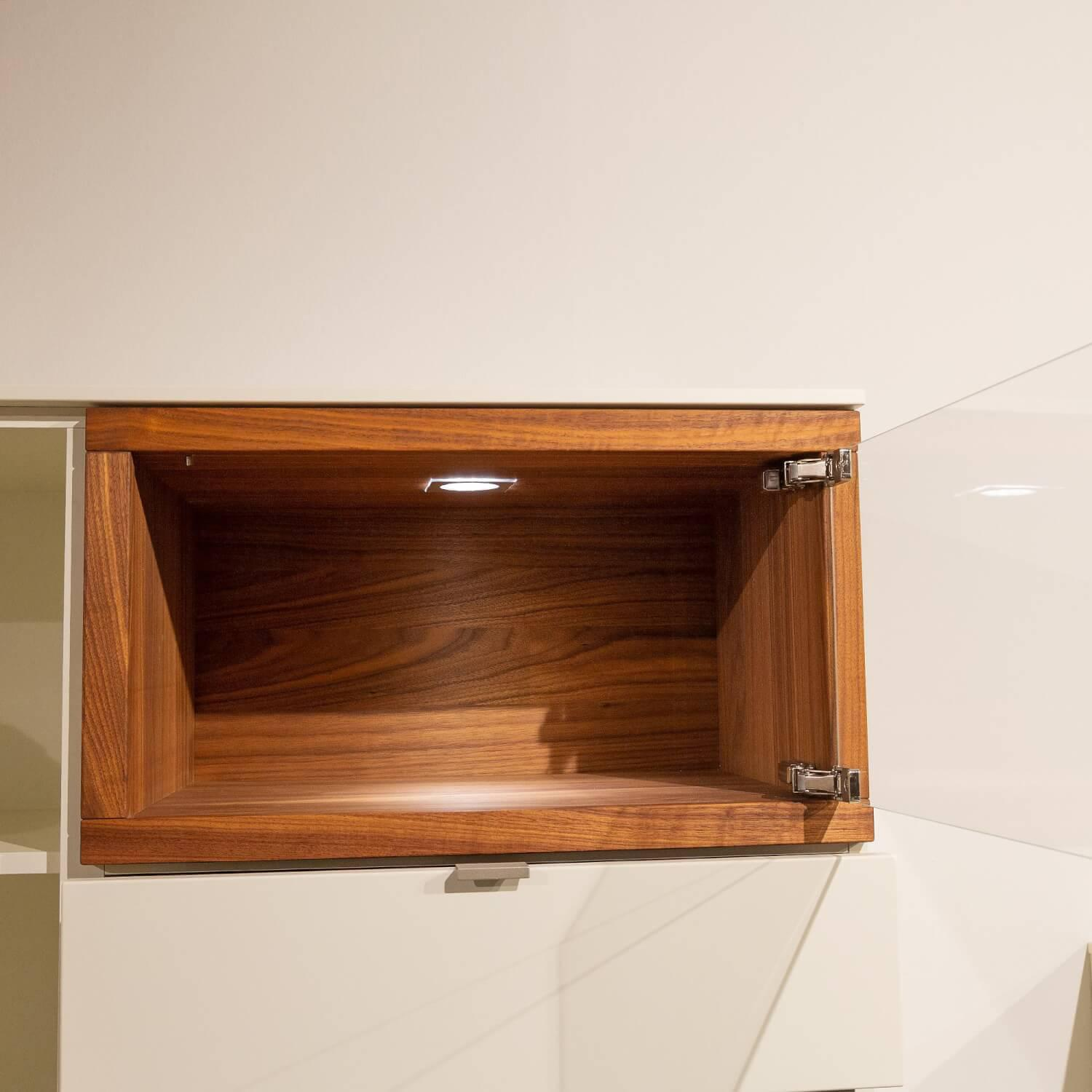 Venjakob - Highboard LS 2680 Lack Weiß Matt Offenes Fach Colorado Nussbaum Geölt - 4