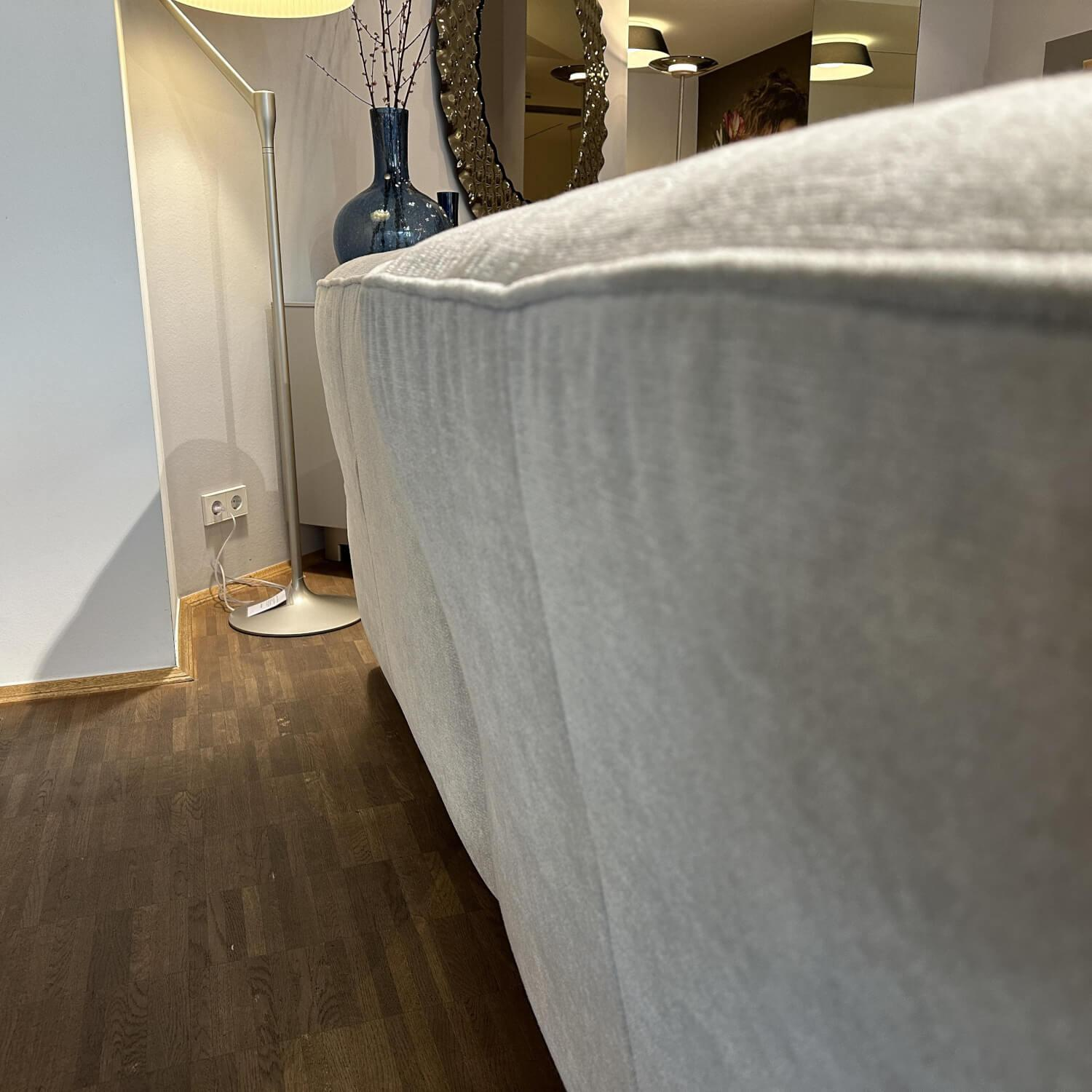 Edra - Sofa Grande Soffice Stoff Imperial T 8560 Beige Füße Mit Stoff Bezogen Rückenlehne Verstellbar - 4