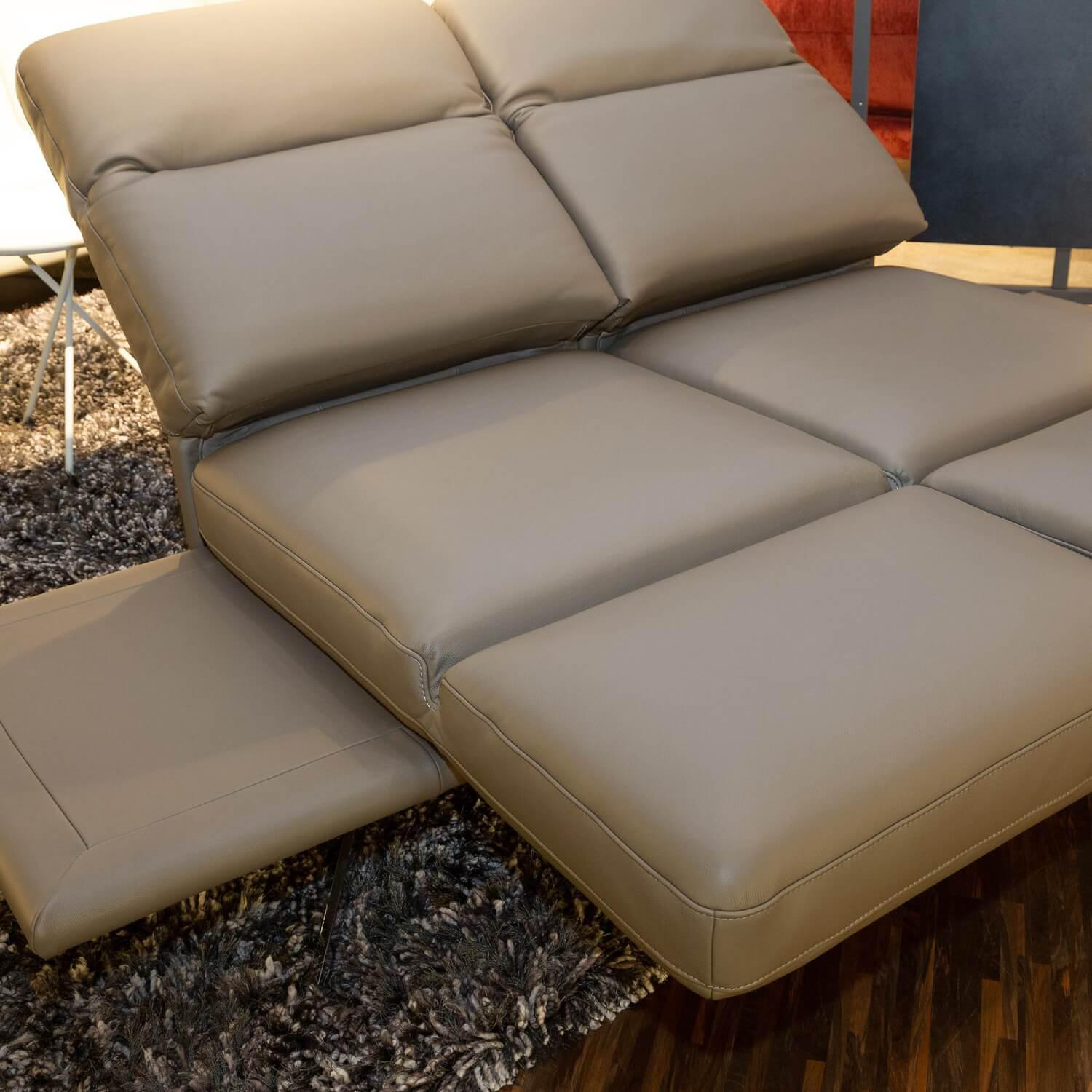 DFM - 2,5-Sitzer Sophie Comfort Republic Leder WM Lava L30 Metallfuß MF1 Chrom - 3