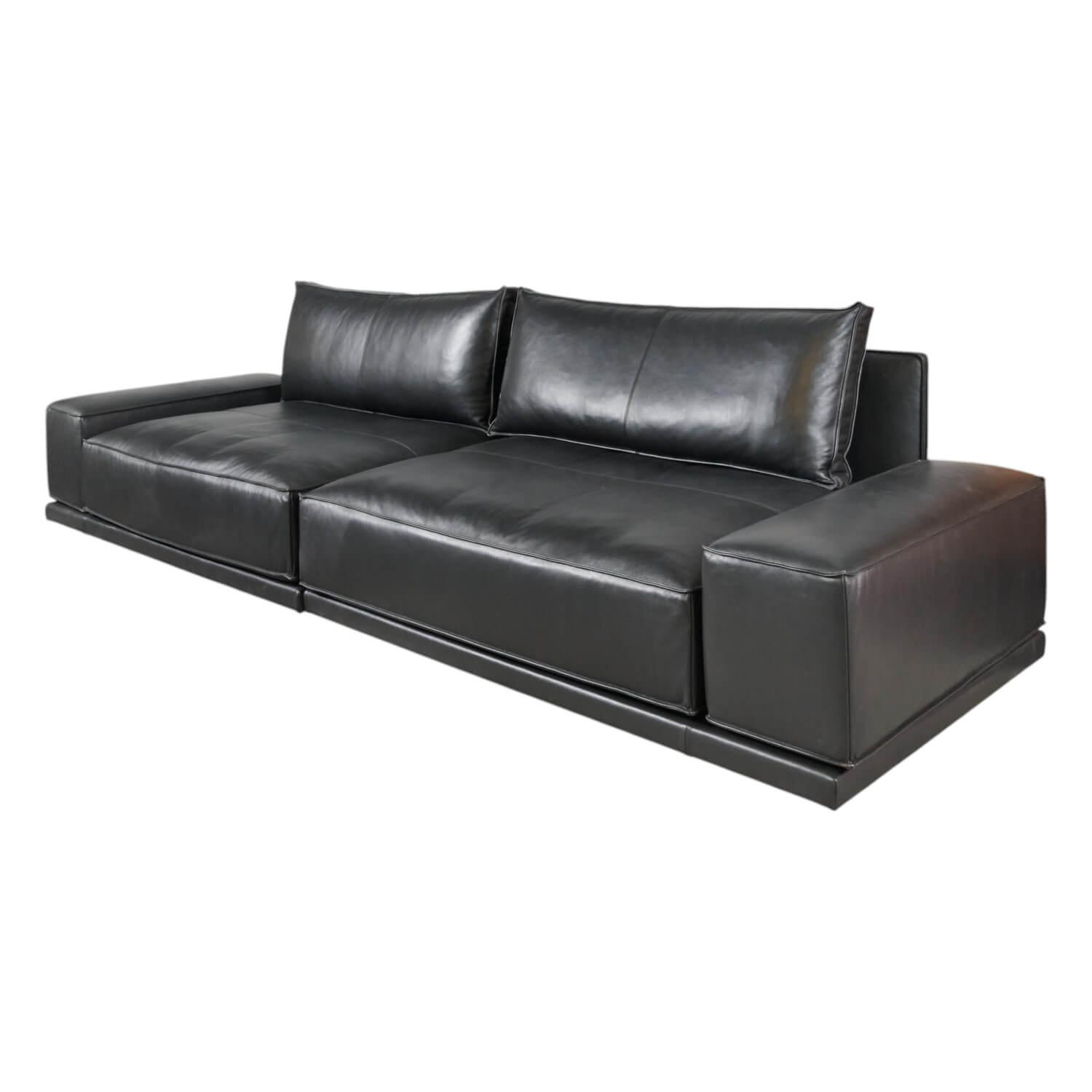 IP Design - Sofa Cube Lounge Leder Space Schwarz - 1