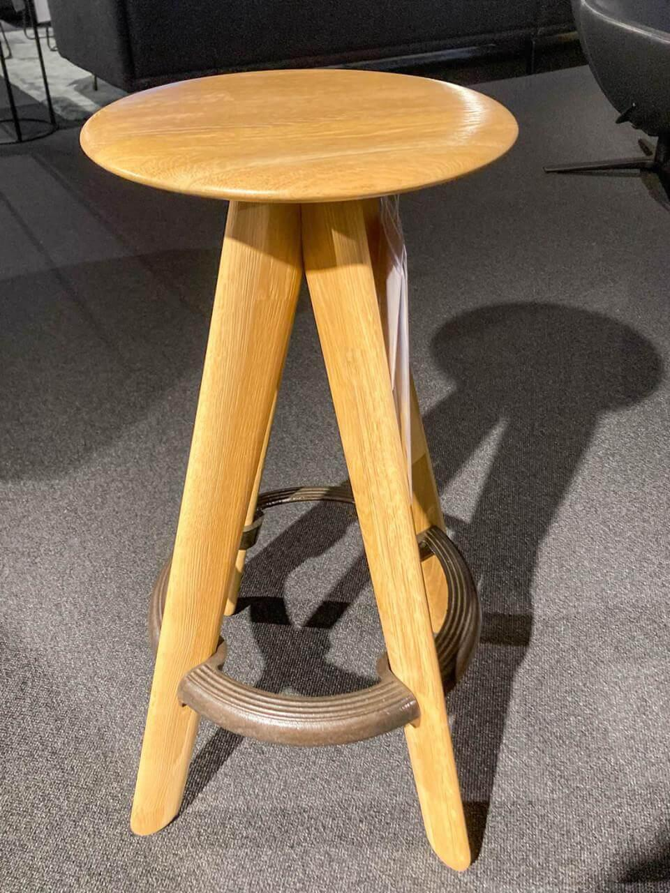 Tom Dixon - 2er Set Barhocker Slab Bar Stool Eiche Natur - 3