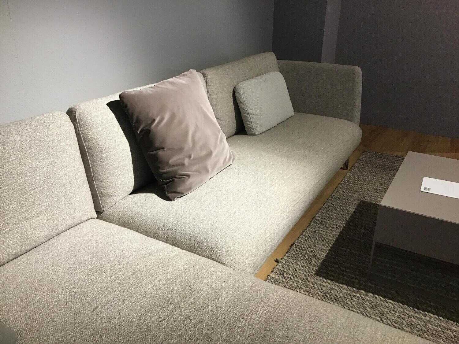 Rolf Benz - Ecksofa Rondo Stoff Steingrau inklusive Kissen - 4