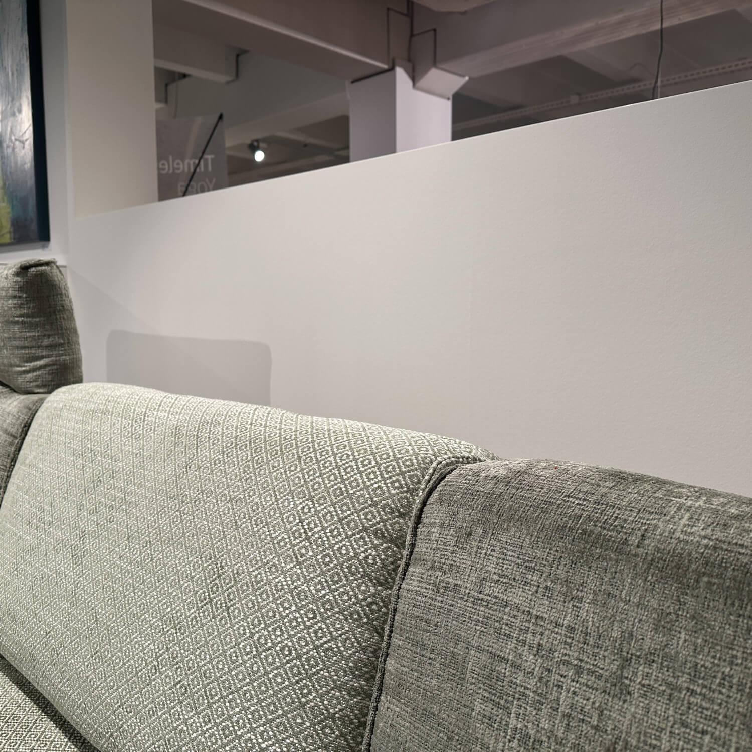 WK Wohnen - Ecksofa Cubico 640 Stoff JAB 23032/22031 Grau Grün - 3