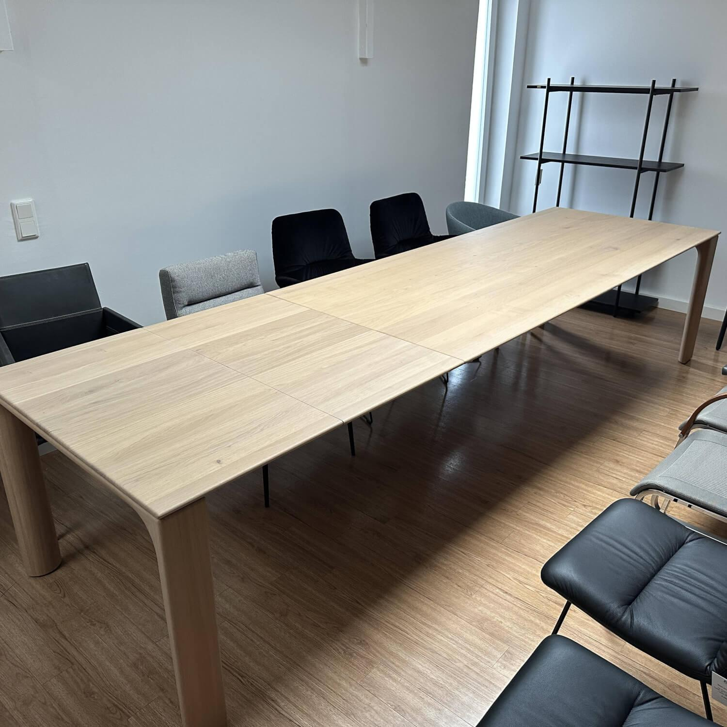 Rodam - Tisch Campa R 15 Eiche Leicht Astig Puder Matt Lackiert Inklusive 2 Auszüge - 6