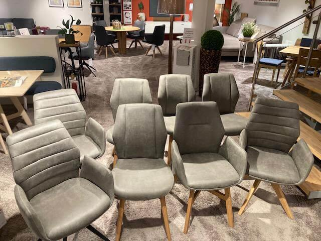 Natura - 8er-Set Stuhl Dalyan Stoff Chicago Grau - 4