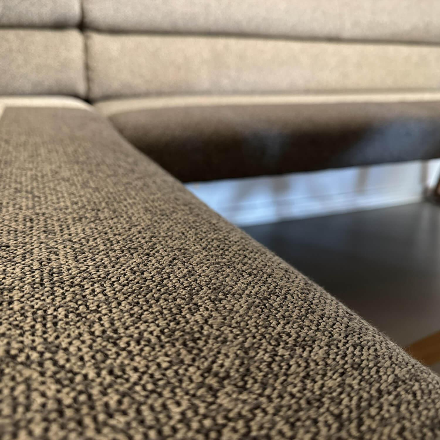 Koinor - Essgruppe S1250 T5005 Platte Massivholz Wildeiche Natur Bezug Stoff 20 Q2 Farbe Sky Grau Und Rain Grau - 3