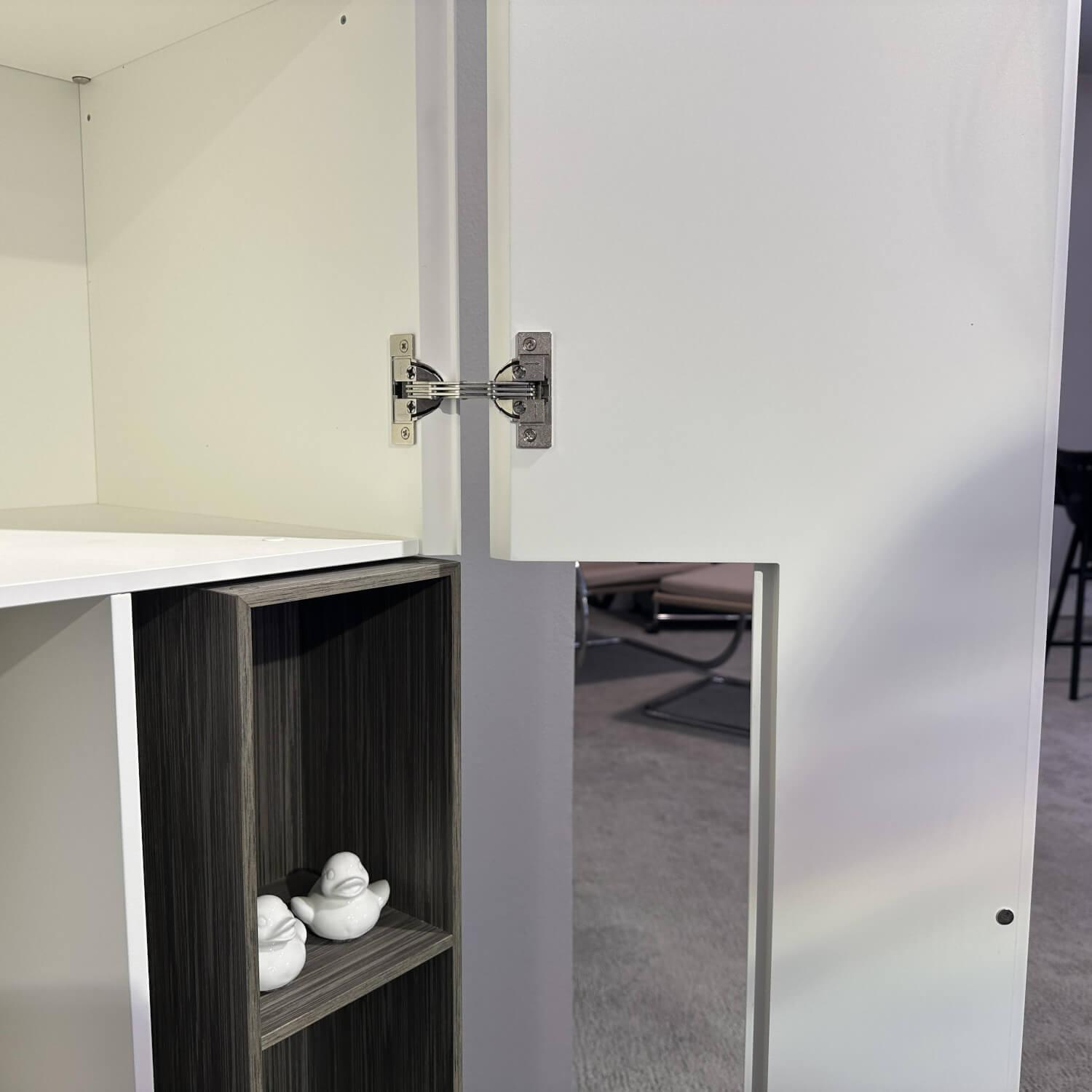 MDF Italia - Regal Inmotion Lack Weiß X042 Holz Natur Grau - 7