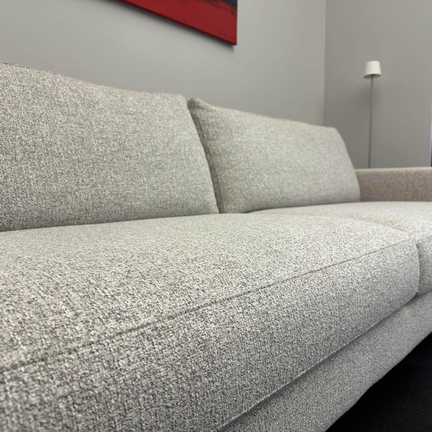 IP Design - Sofa Jon Edwards Stoff Alice IP1750-171 Grau Metallkufe Glanz Chrom - 3
