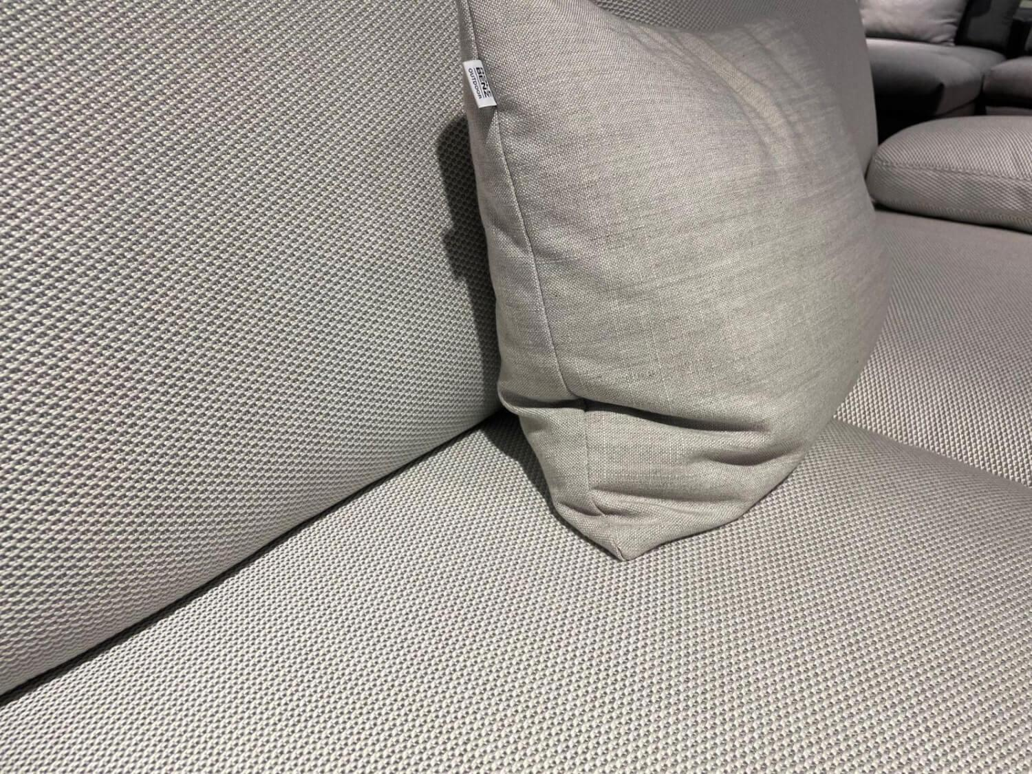 Rolf Benz - Sofa Yoko Outdoor Stoff 24 750 Staubgrau Gestell Aluminium Matt Bianco Weiß Pulverbeschichtet - 3