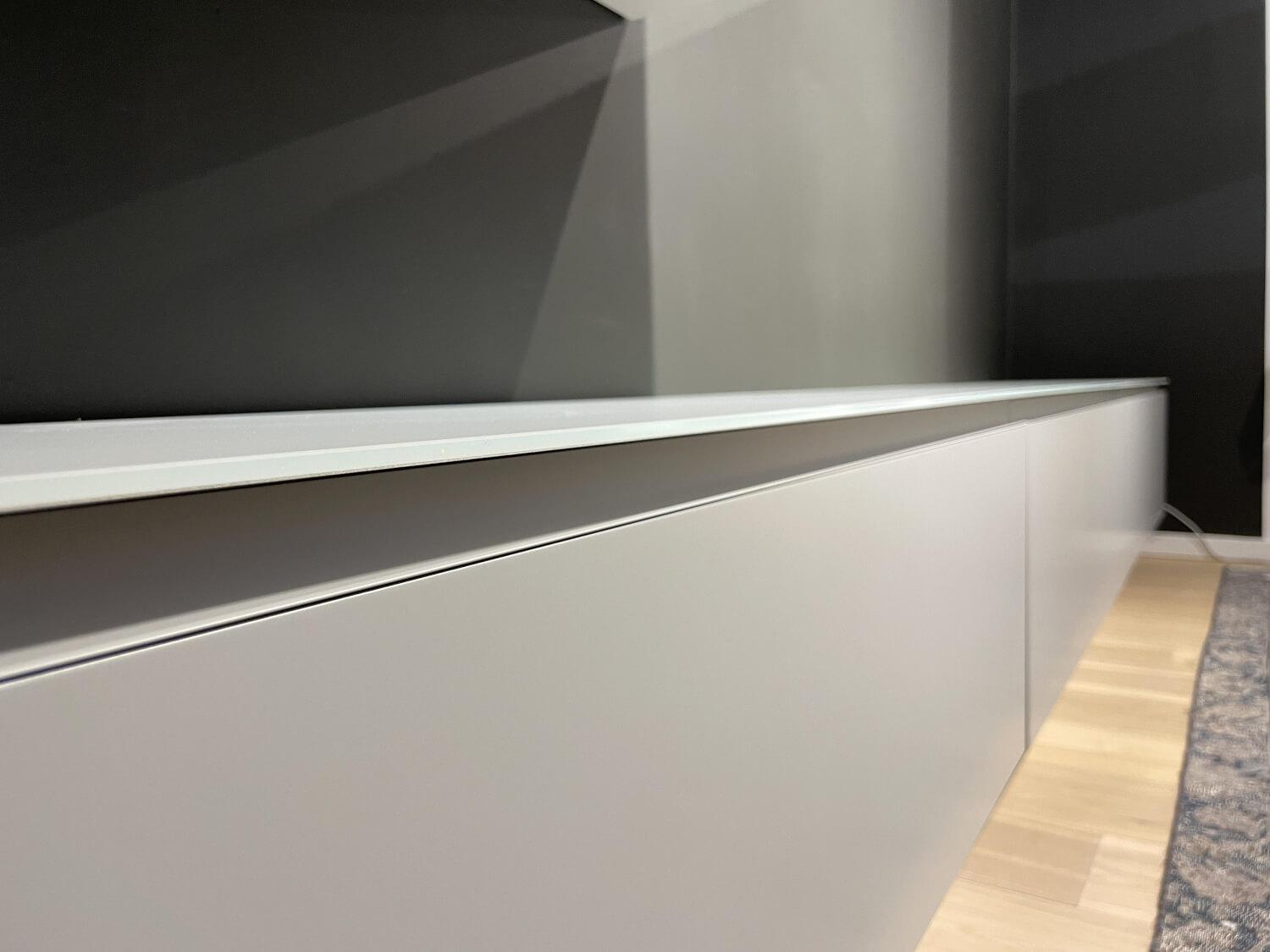 Sudbrock - Wohnwand Cubo Lack Canagrau Mit Eiche Anthrazit Gebeizt - 6