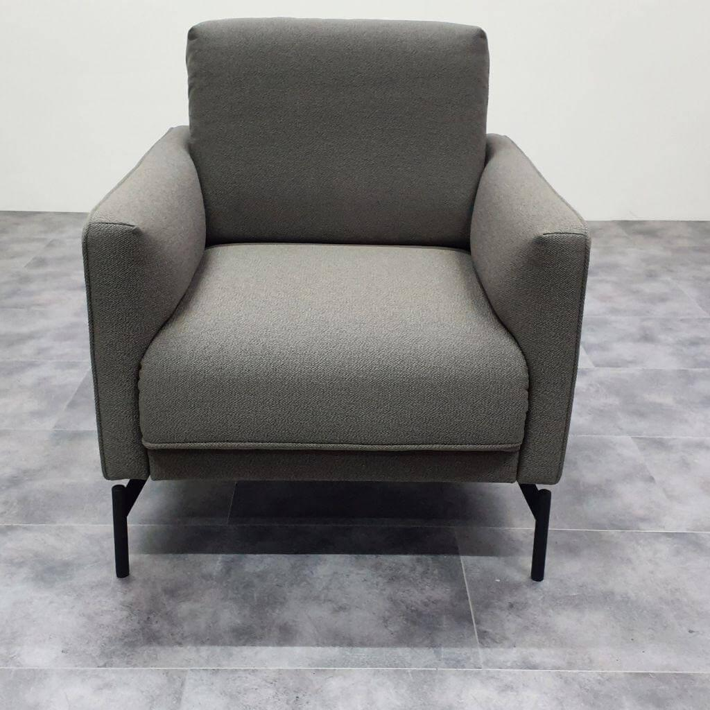 Johann Jakob - Sessel 1360 04 E14 Stoff 24 QFashion Grey Grau Gestell Metall Anthrazit - 5